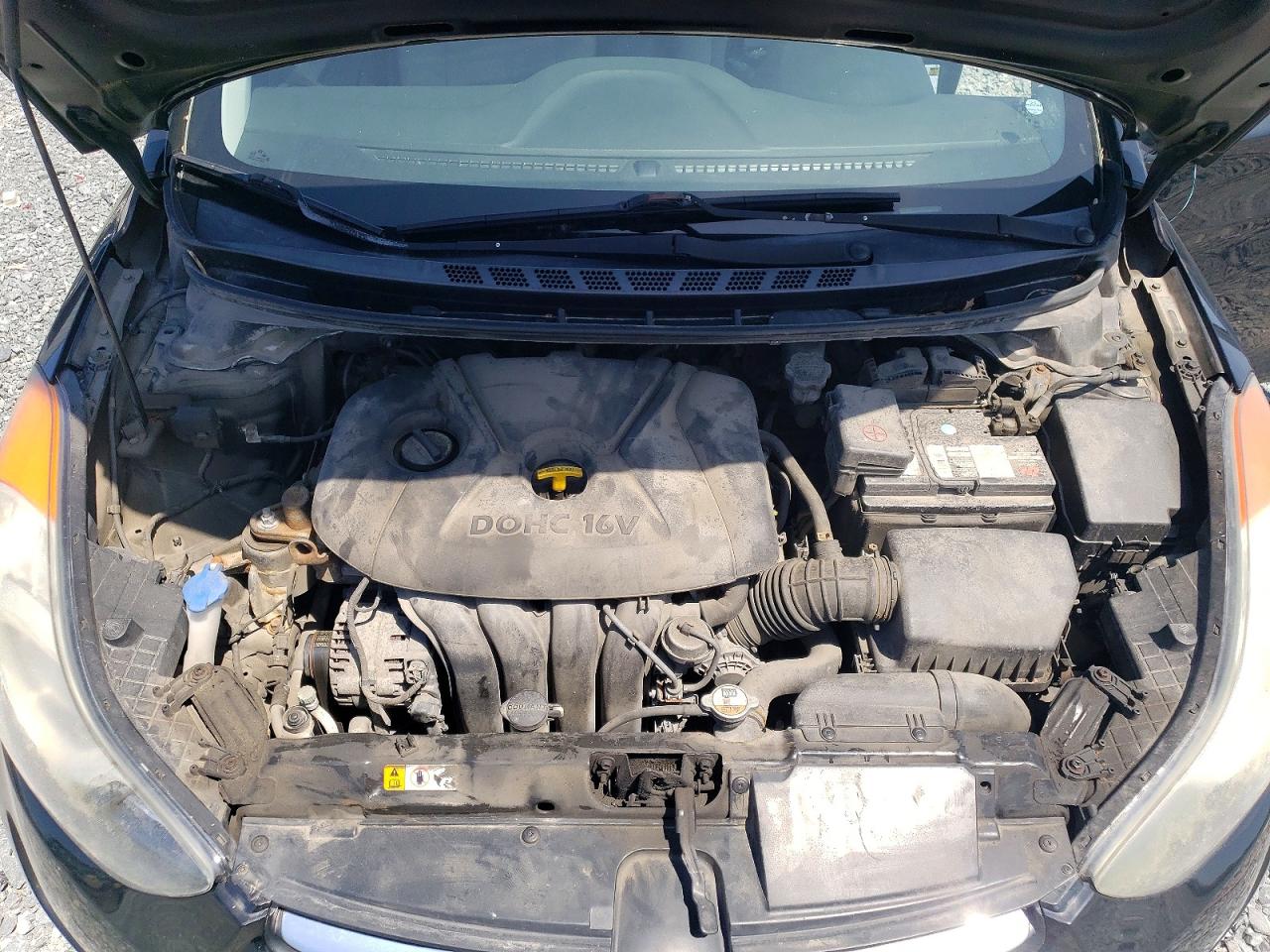 2013 Hyundai Elantra Gls Black vin: 5NPDH4AE7DH386839