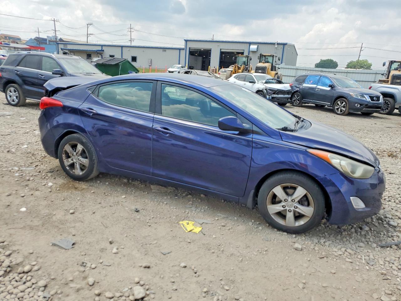 2013 Hyundai Elantra Gls Blue vin: 5NPDH4AE7DH400545