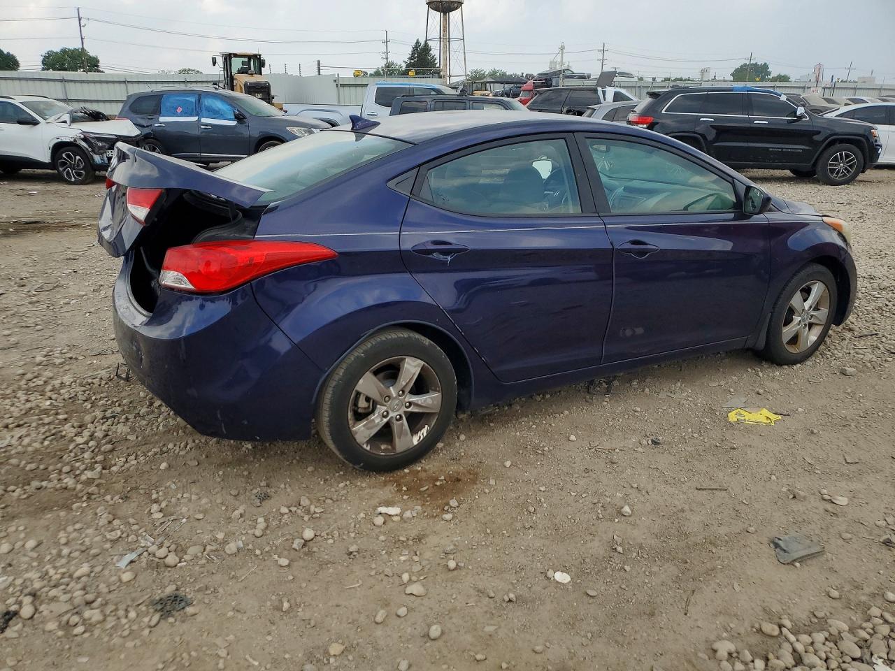 2013 Hyundai Elantra Gls Blue vin: 5NPDH4AE7DH400545