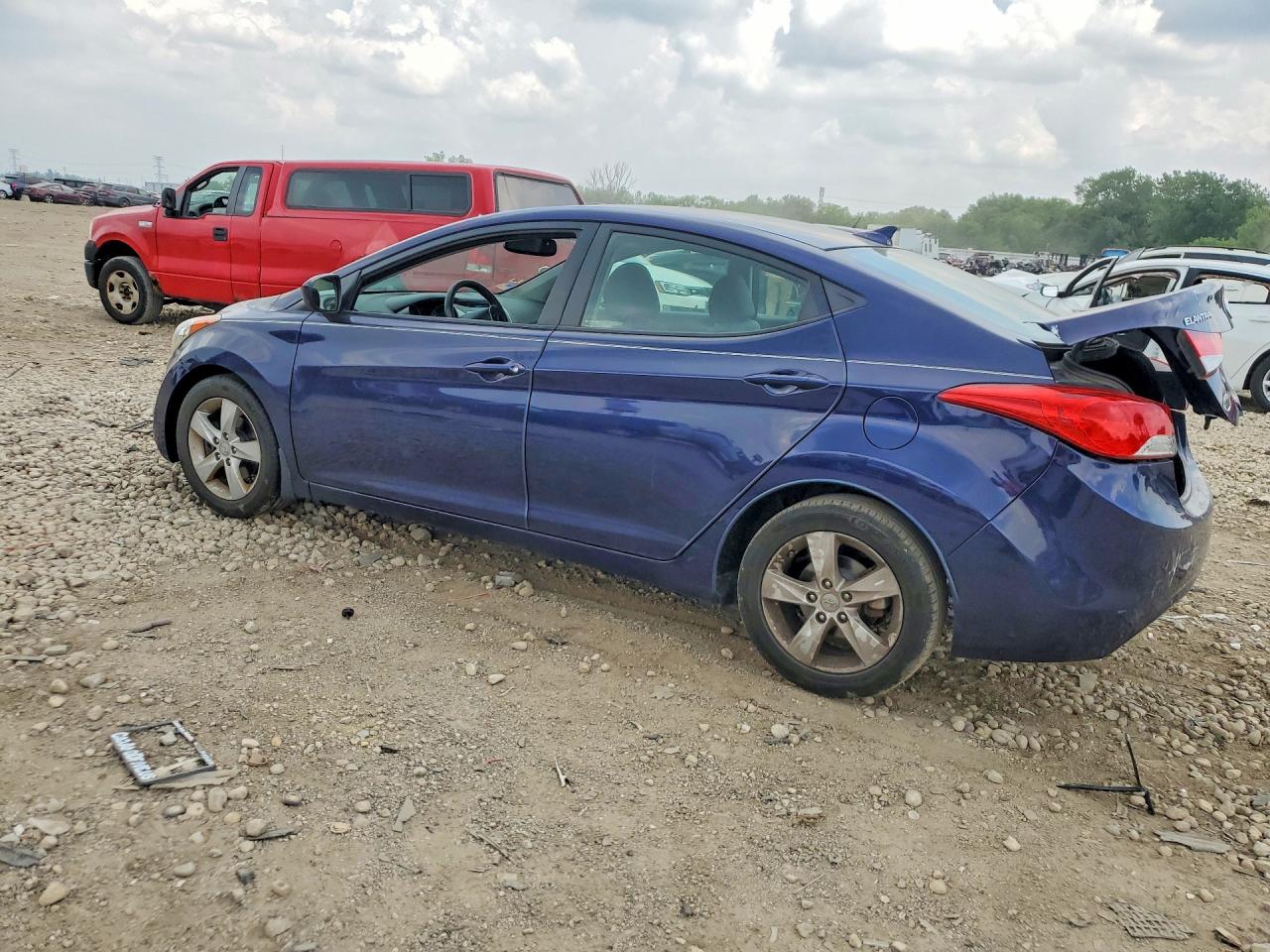 2013 Hyundai Elantra Gls Blue vin: 5NPDH4AE7DH400545