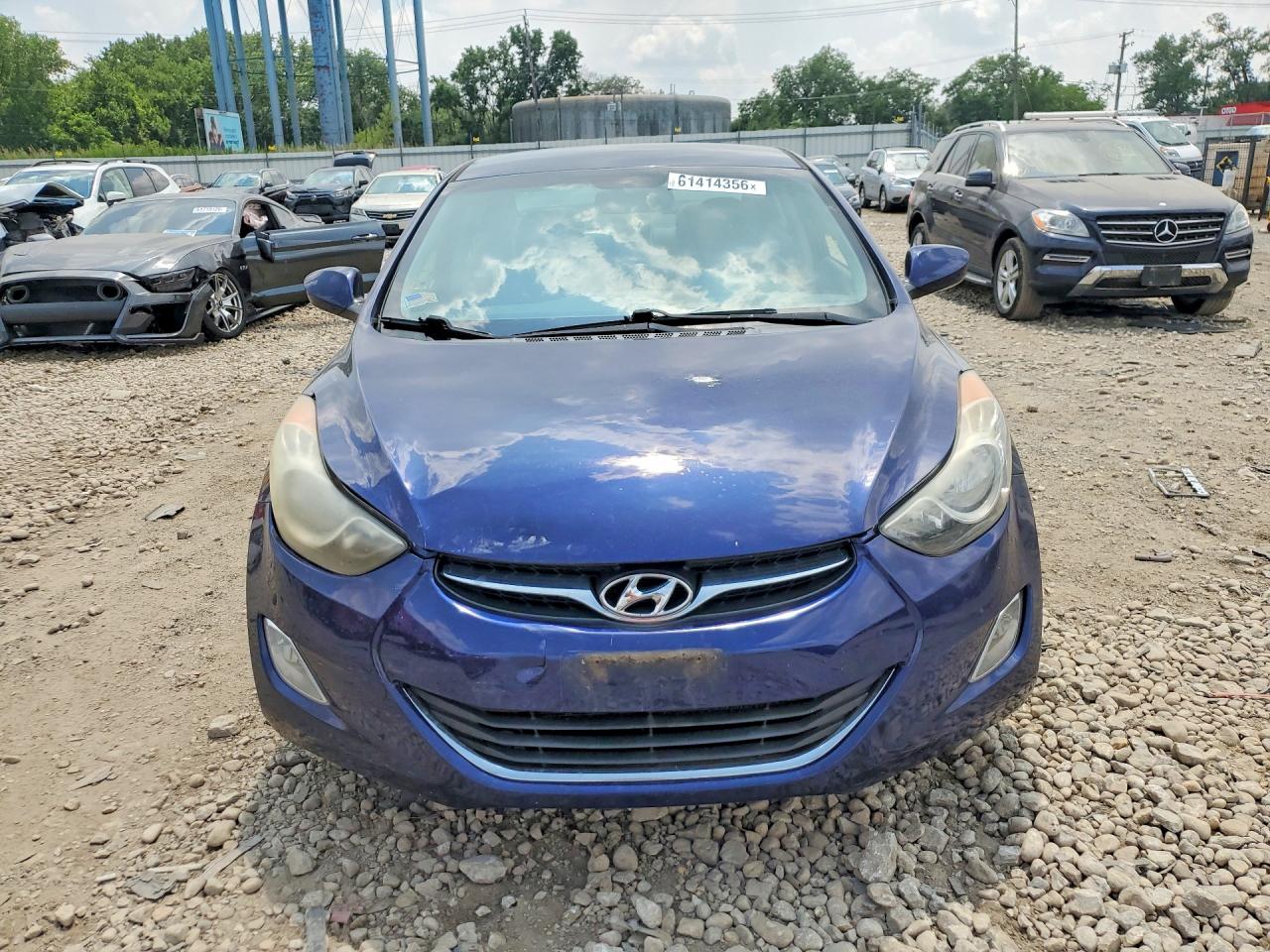 2013 Hyundai Elantra Gls Blue vin: 5NPDH4AE7DH400545