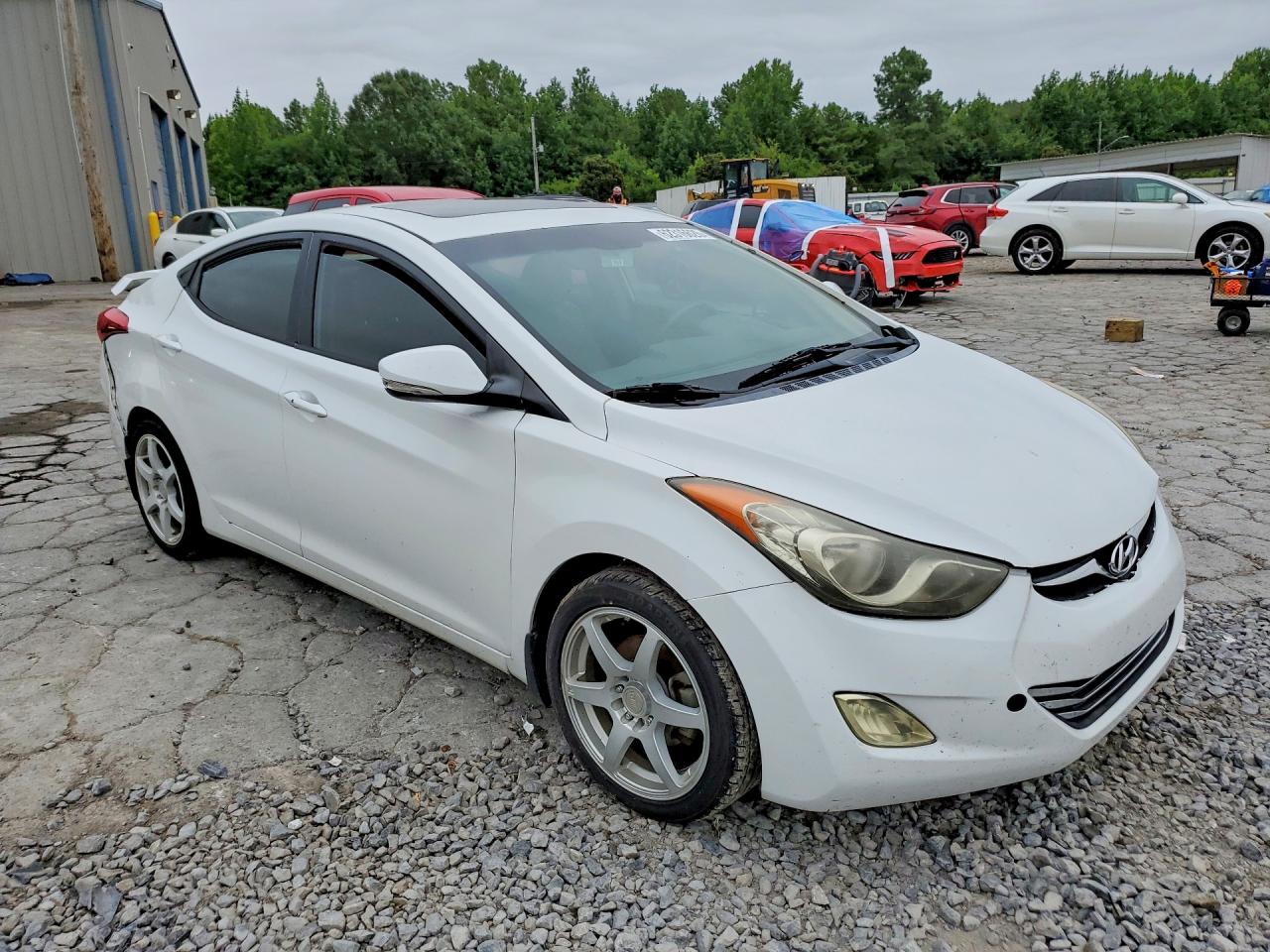 2013 Hyundai Elantra Limited White vin: 5NPDH4AE7DH401839