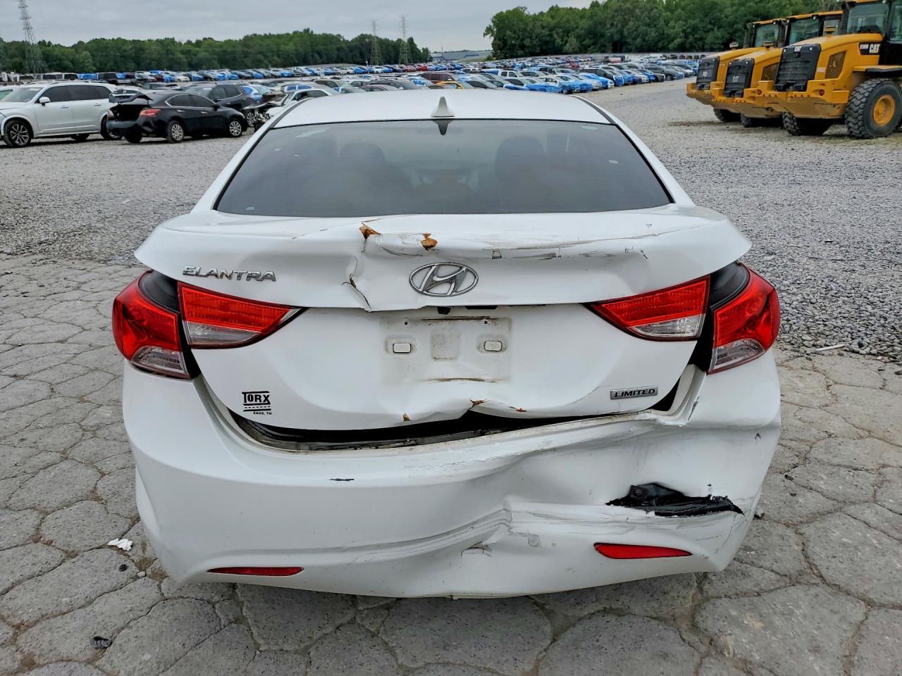 2013 Hyundai Elantra Limited White vin: 5NPDH4AE7DH401839