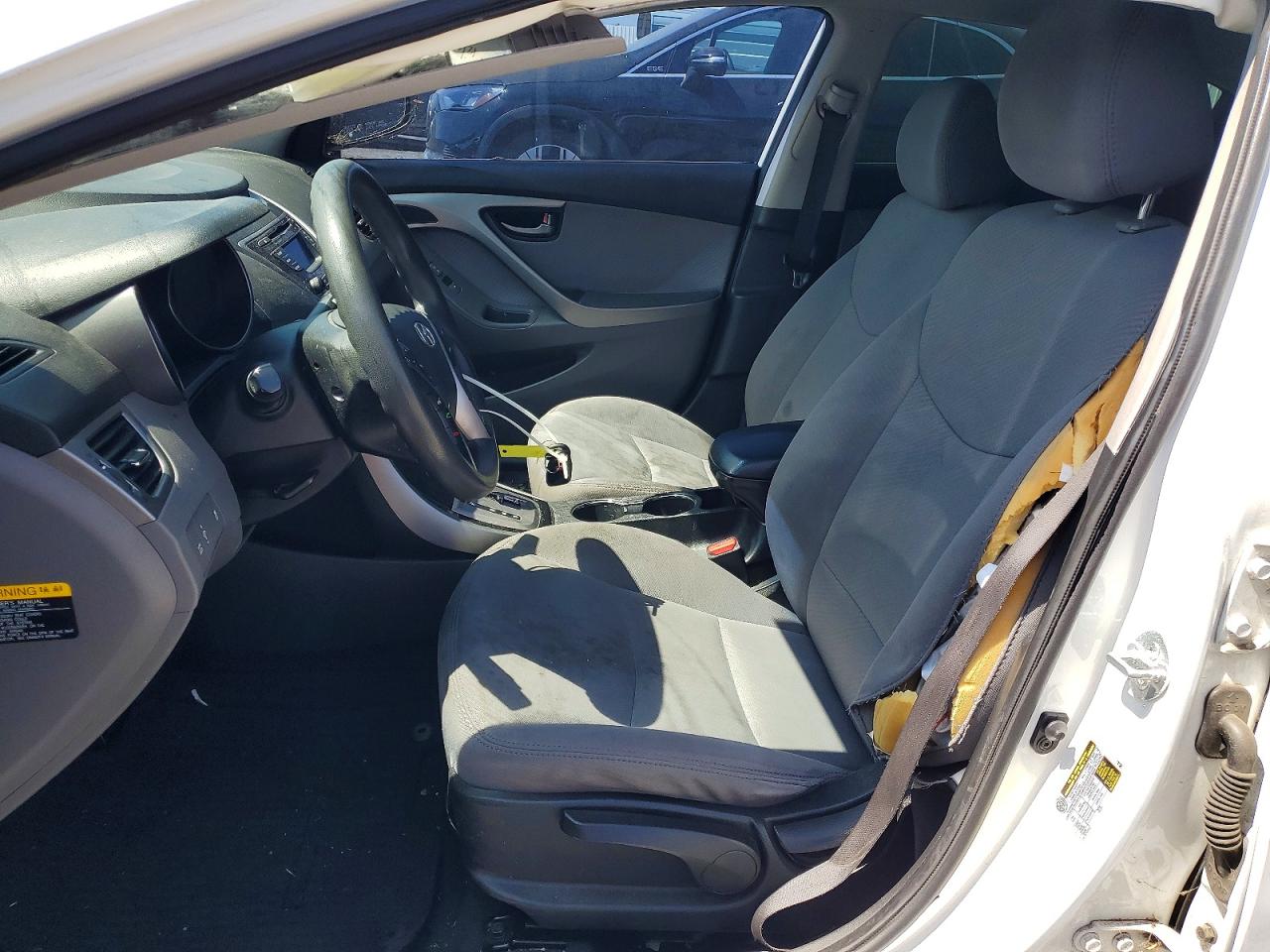 2013 Hyundai Elantra Gls White vin: 5NPDH4AE7DH407429