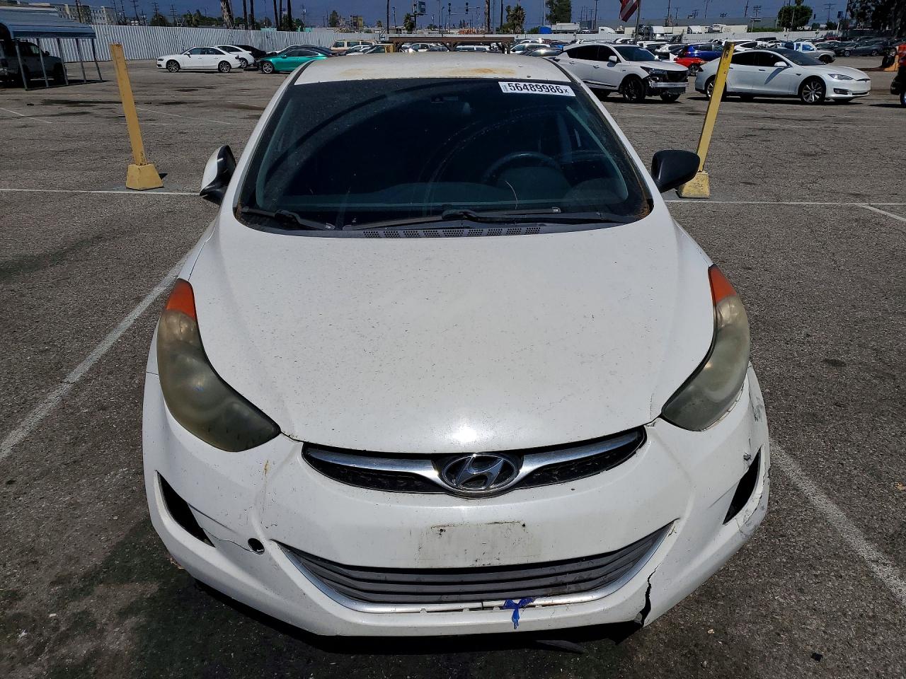 2013 Hyundai Elantra Gls White vin: 5NPDH4AE7DH407429