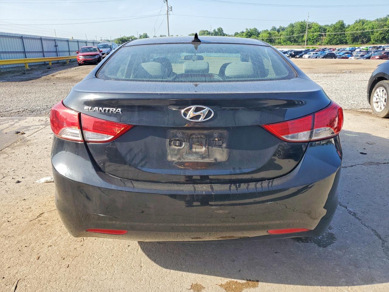 2013 Hyundai Elantra Gls Black vin: 5NPDH4AE7DH408385