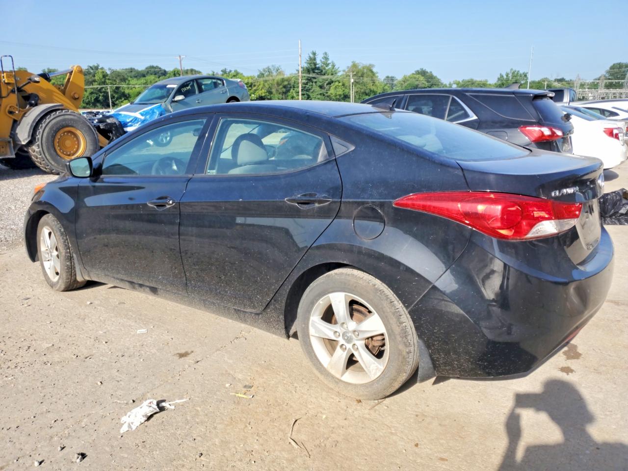 2013 Hyundai Elantra Gls Black vin: 5NPDH4AE7DH408385