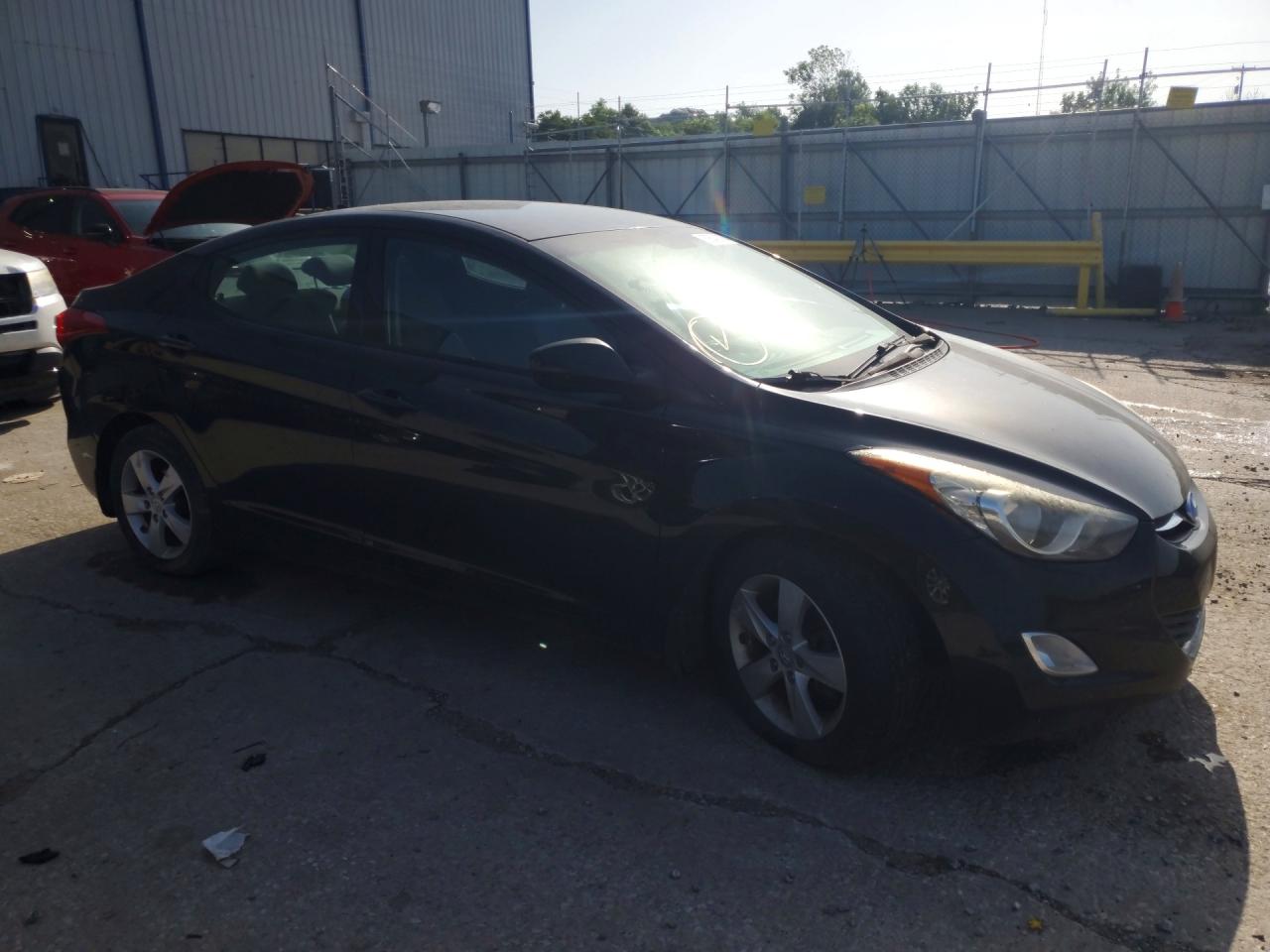 2013 Hyundai Elantra Gls Black vin: 5NPDH4AE7DH408385