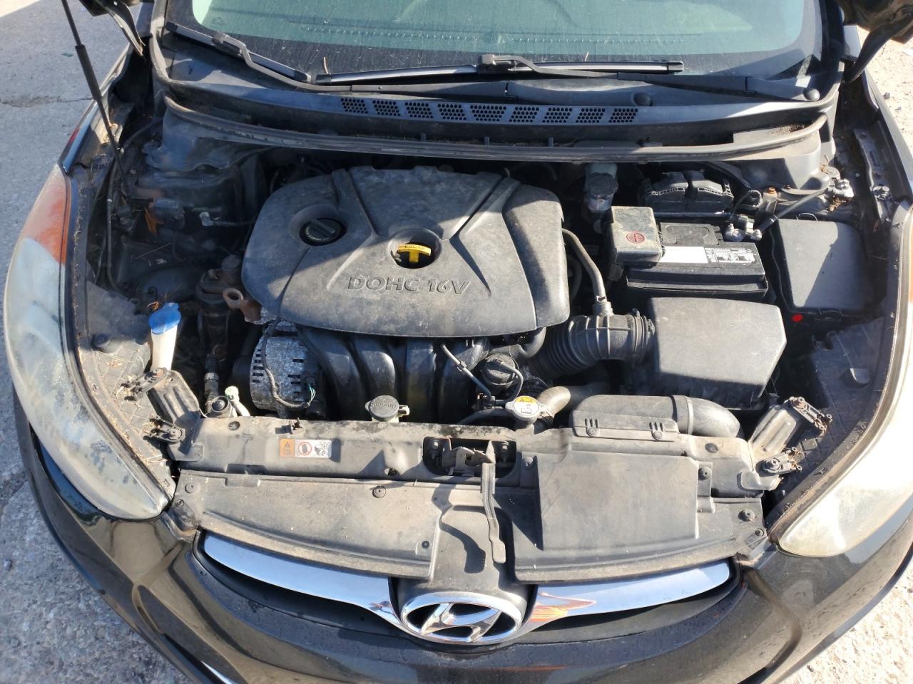 2013 Hyundai Elantra Gls Black vin: 5NPDH4AE7DH408385