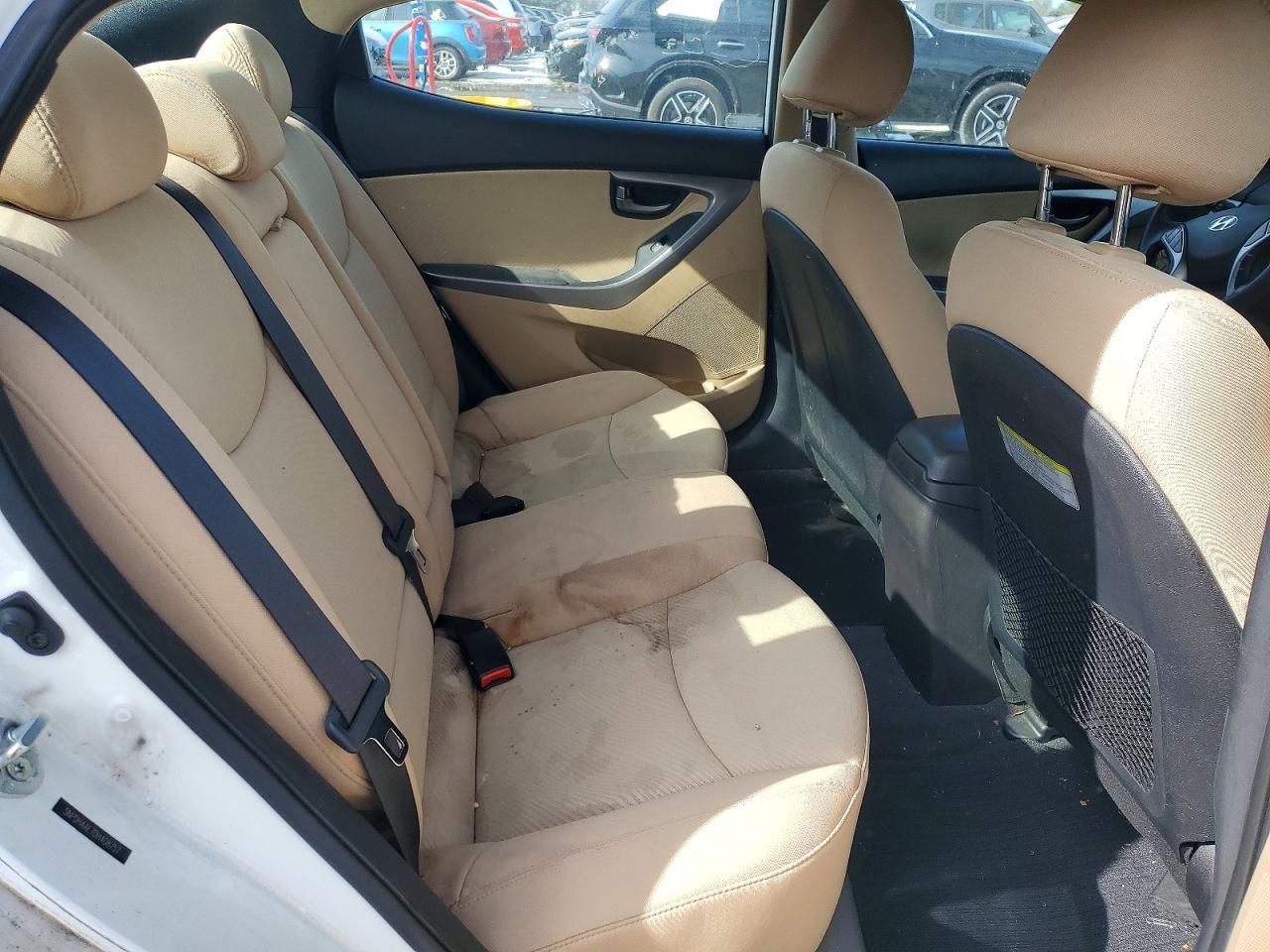 2014 Hyundai Elantra White vin: 5NPDH4AE7DH408757