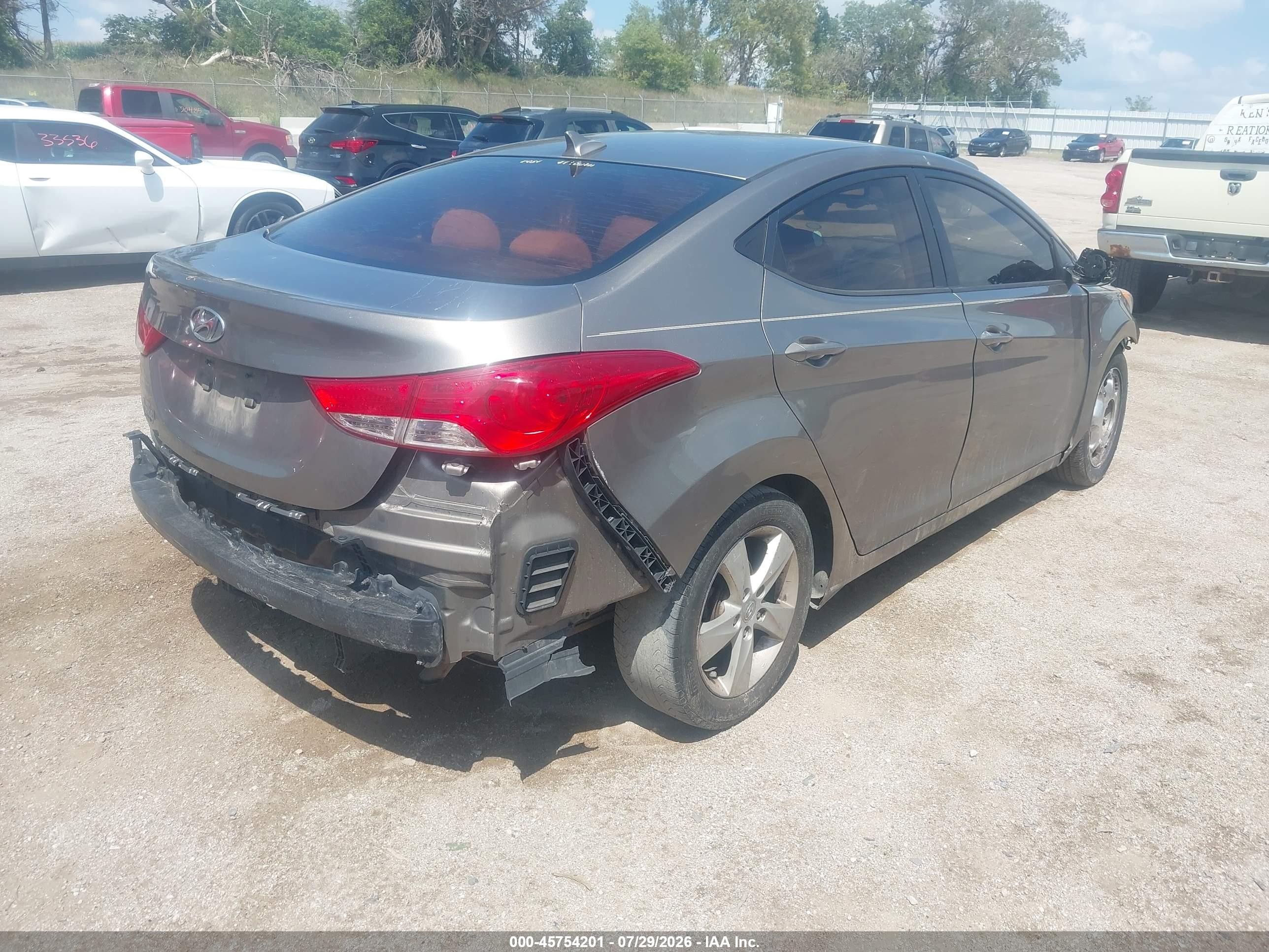 2013 Hyundai Elantra Gls Silver vin: 5NPDH4AE7DH411996
