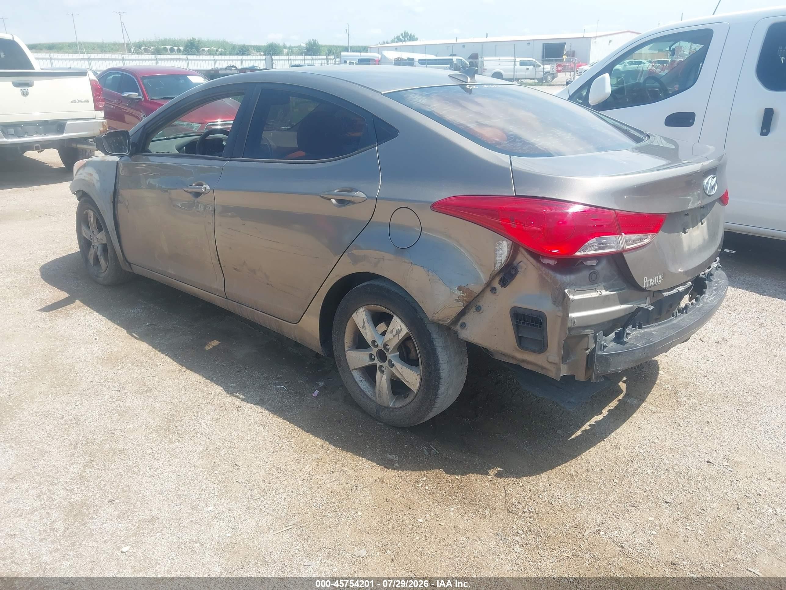 2013 Hyundai Elantra Gls Silver vin: 5NPDH4AE7DH411996