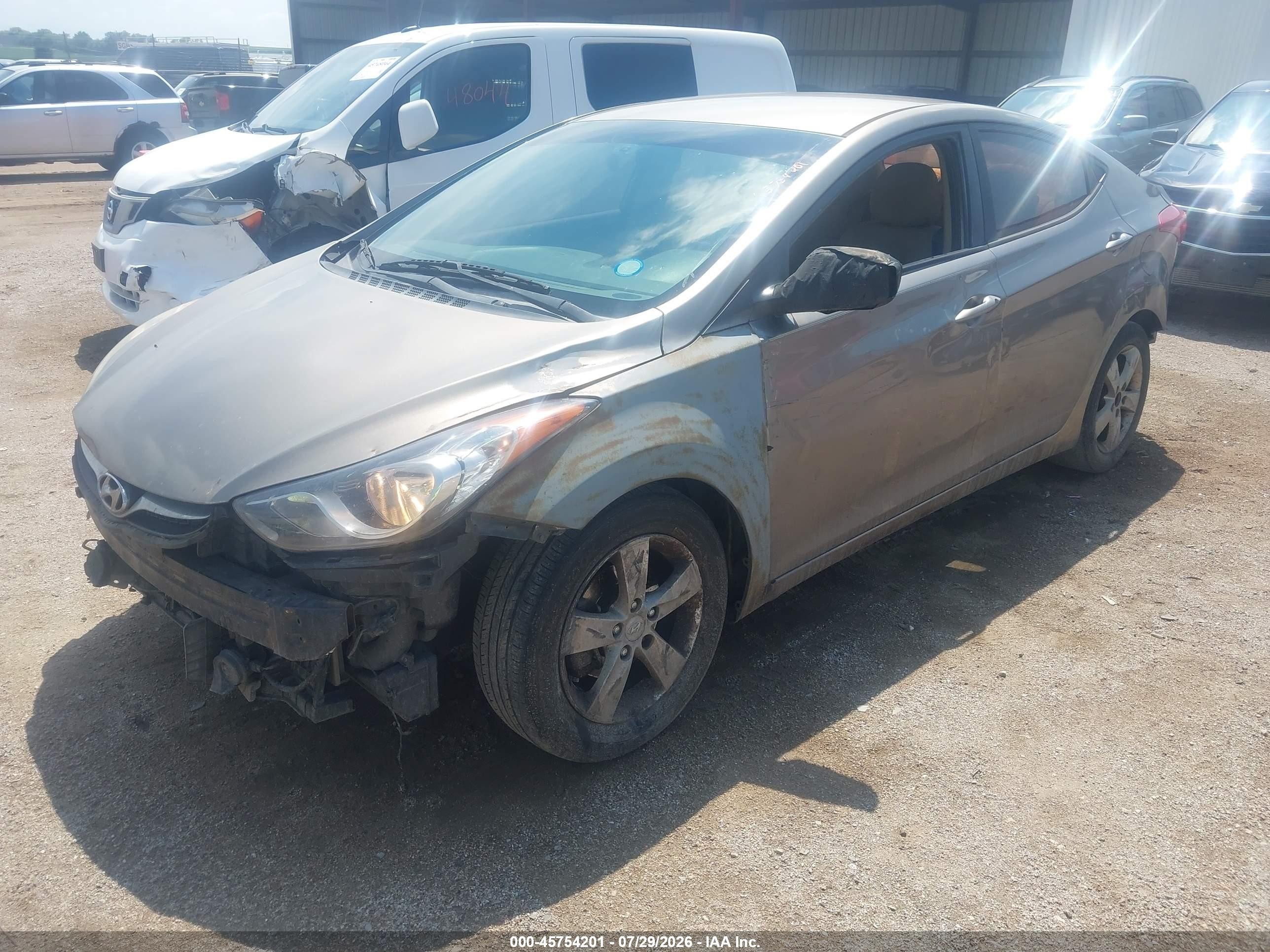 2013 Hyundai Elantra Gls Silver vin: 5NPDH4AE7DH411996