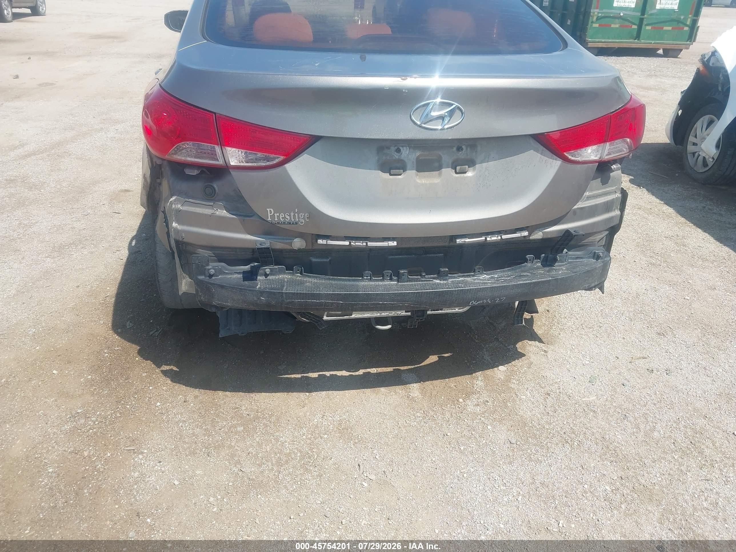 2013 Hyundai Elantra Gls Silver vin: 5NPDH4AE7DH411996