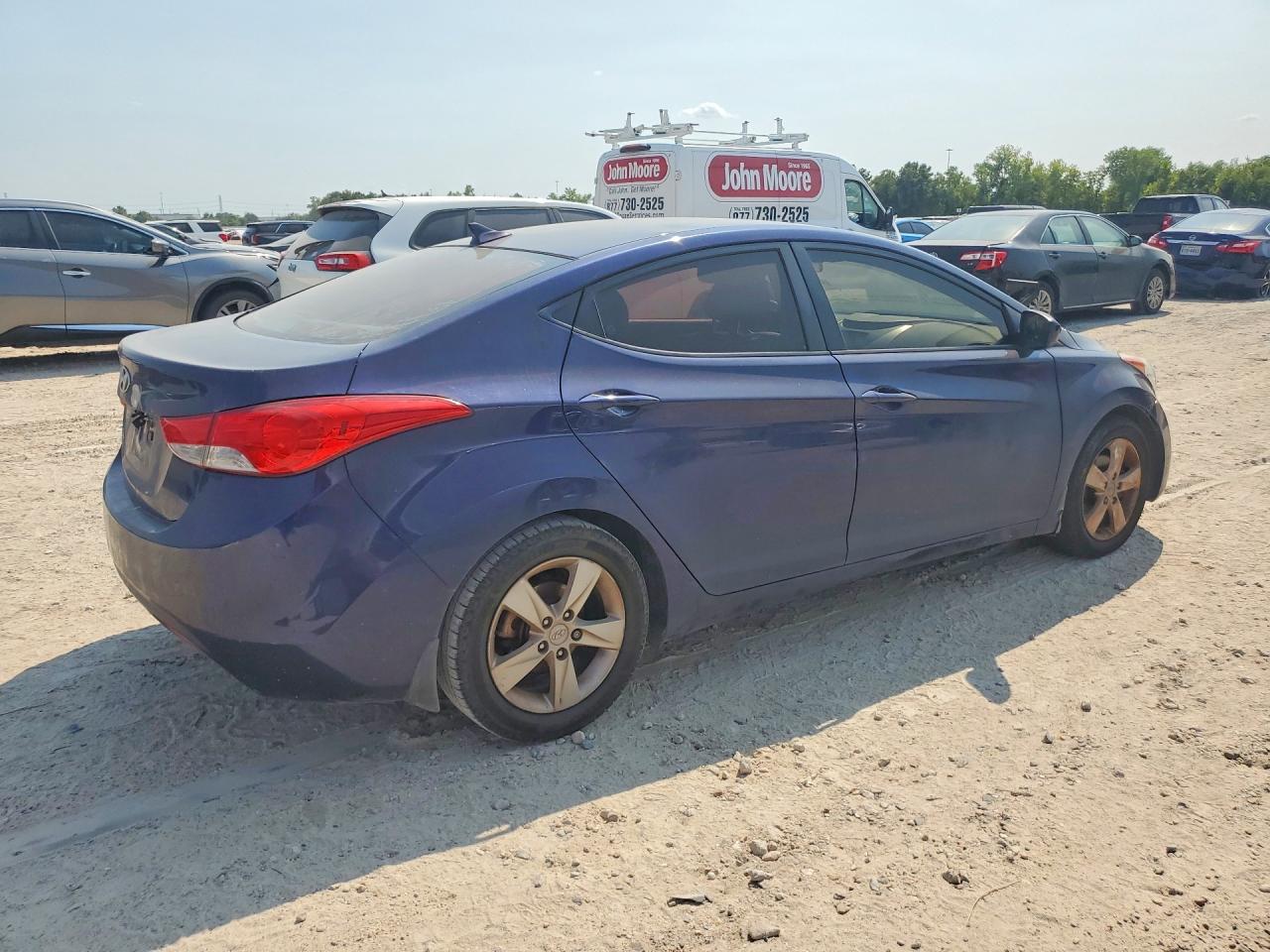 2013 Hyundai Elantra Gls Blue vin: 5NPDH4AE7DH421945