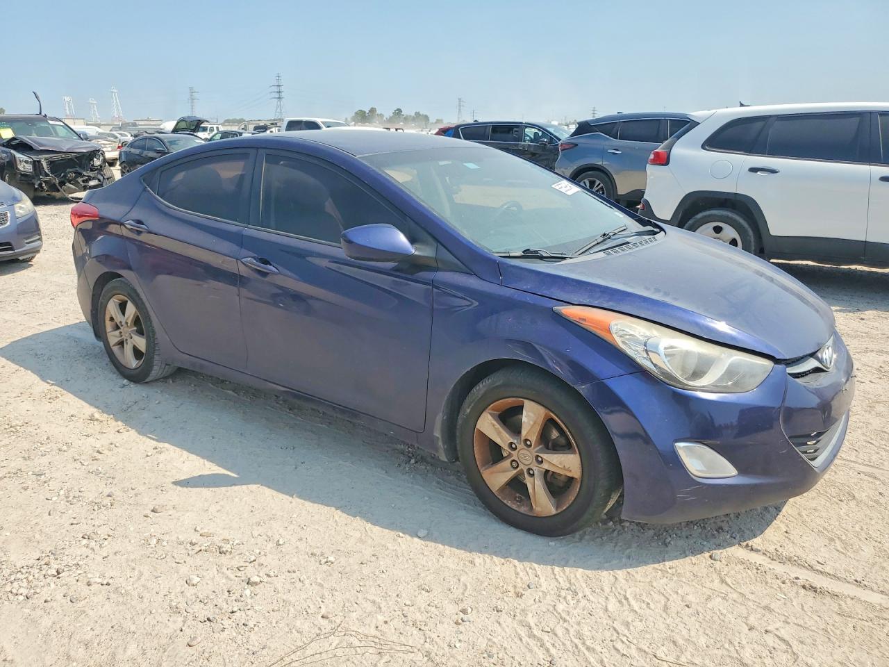 2013 Hyundai Elantra Gls Blue vin: 5NPDH4AE7DH421945