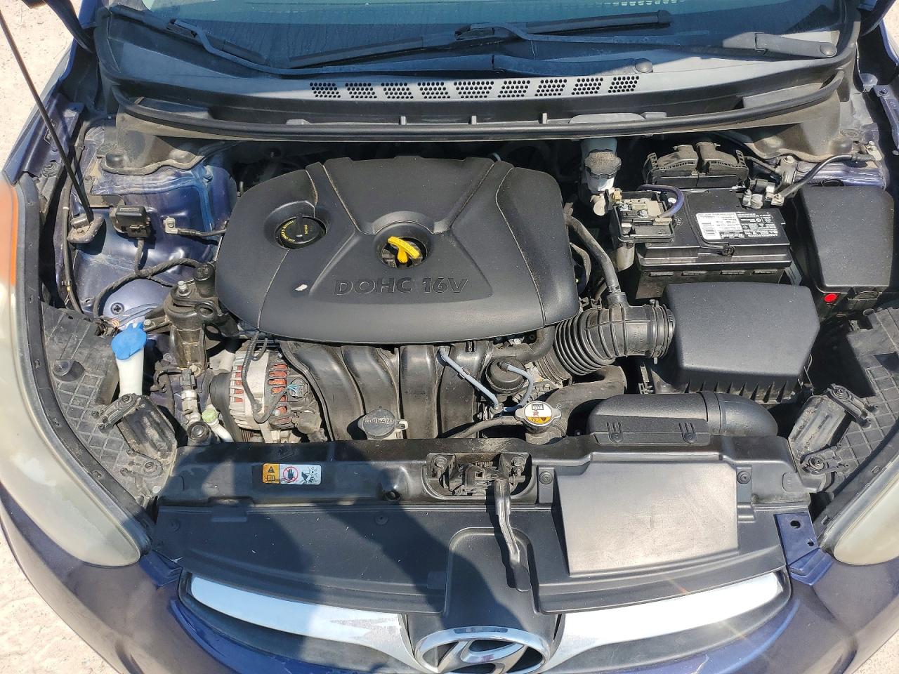 2013 Hyundai Elantra Gls Blue vin: 5NPDH4AE7DH421945