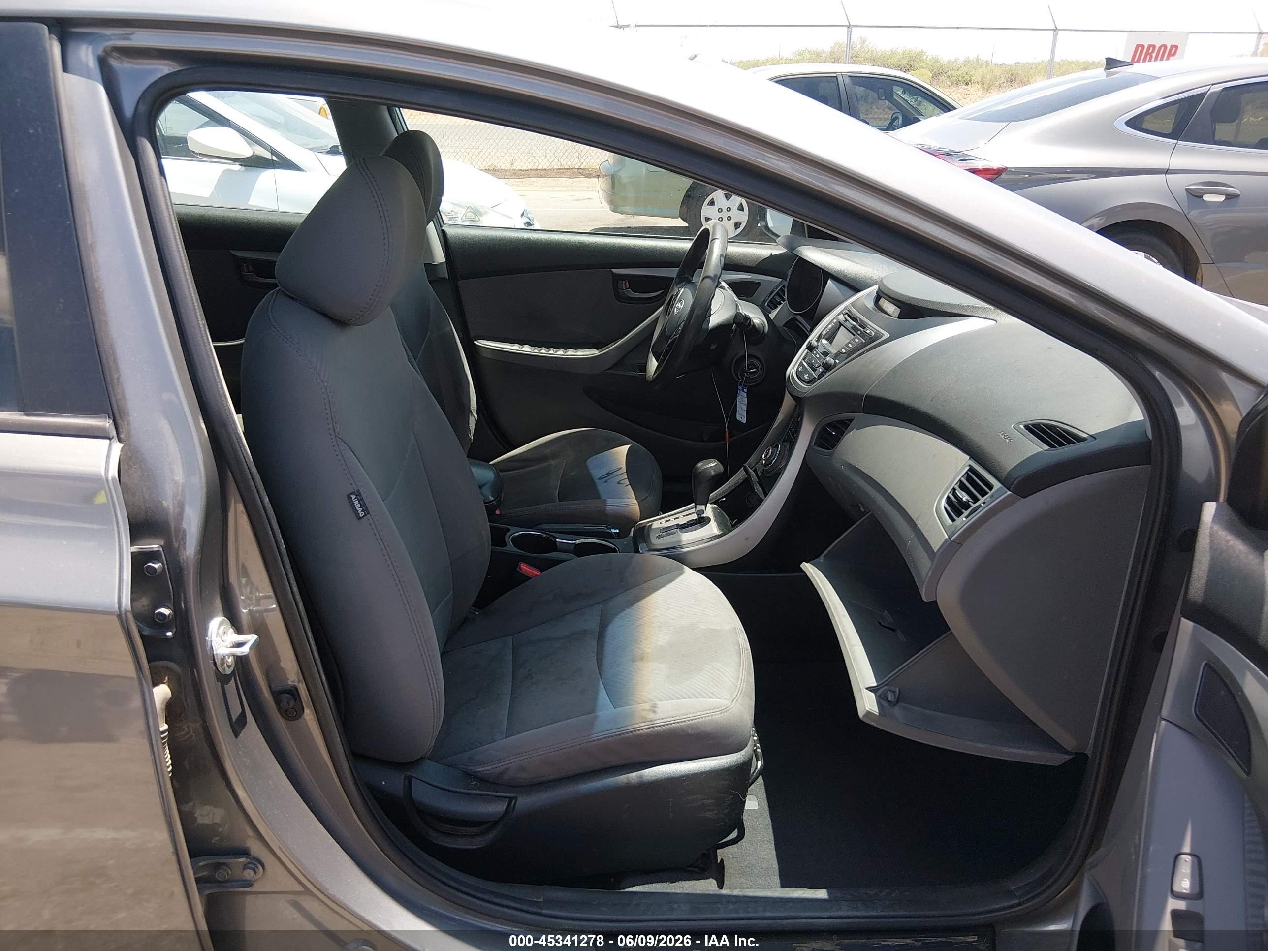 2013 Hyundai Elantra Gls Gray vin: 5NPDH4AE7DH422450