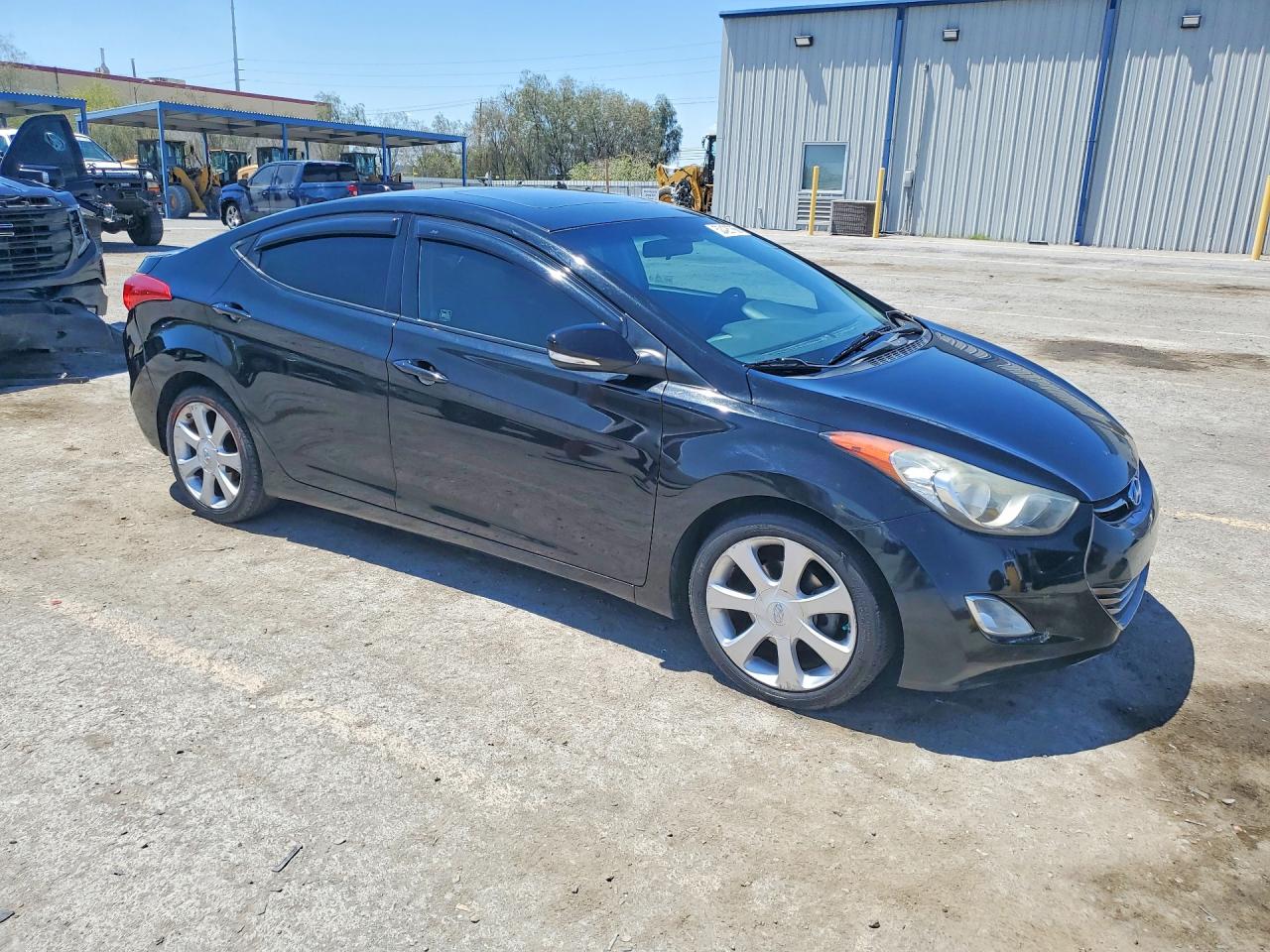 2013 Hyundai Elantra Limited Black vin: 5NPDH4AE7DH428782