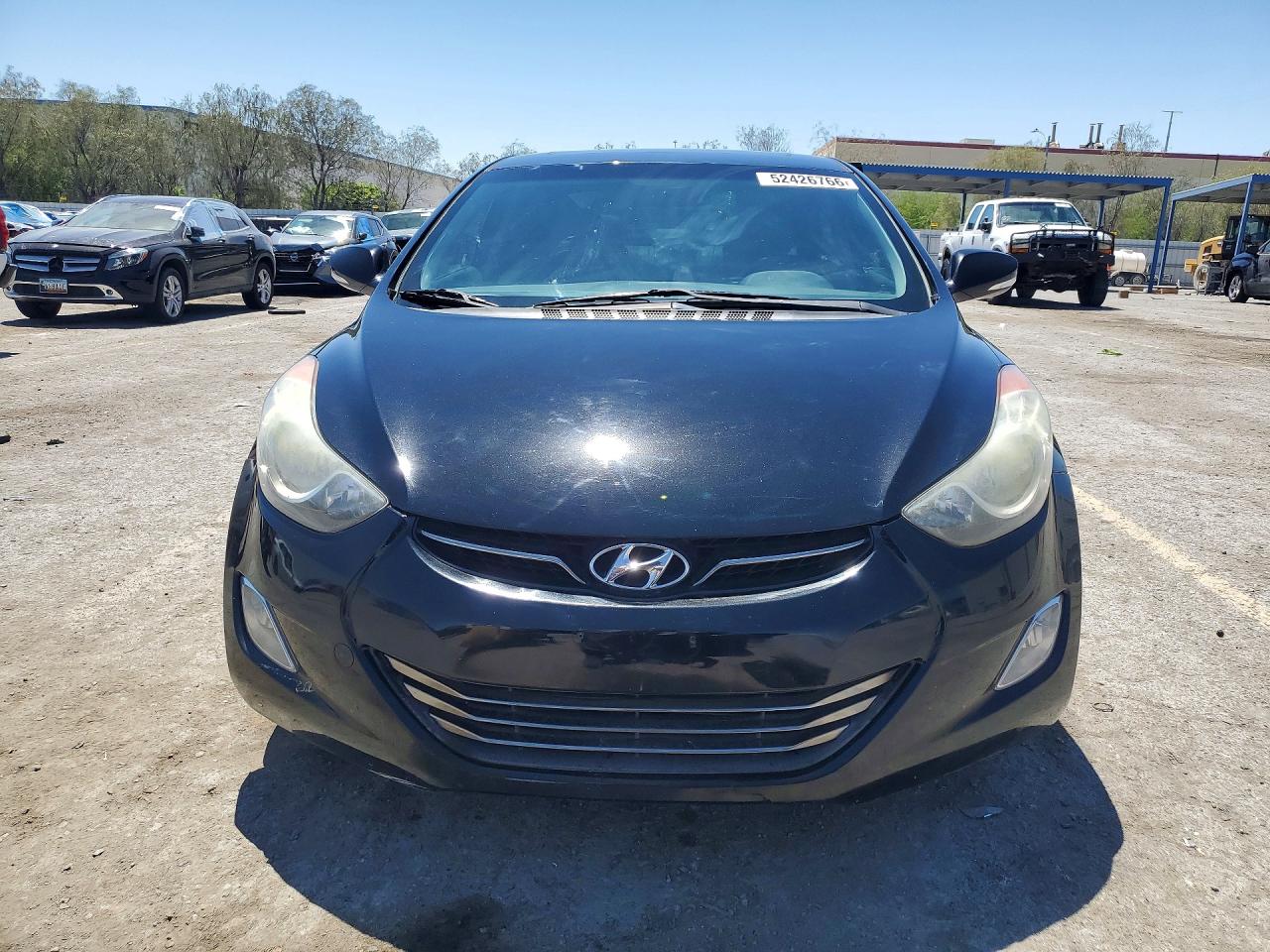 2013 Hyundai Elantra Limited Black vin: 5NPDH4AE7DH428782