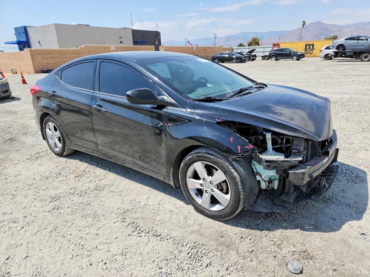2013 Hyundai Elantra Gls Black vin: 5NPDH4AE7DH435666