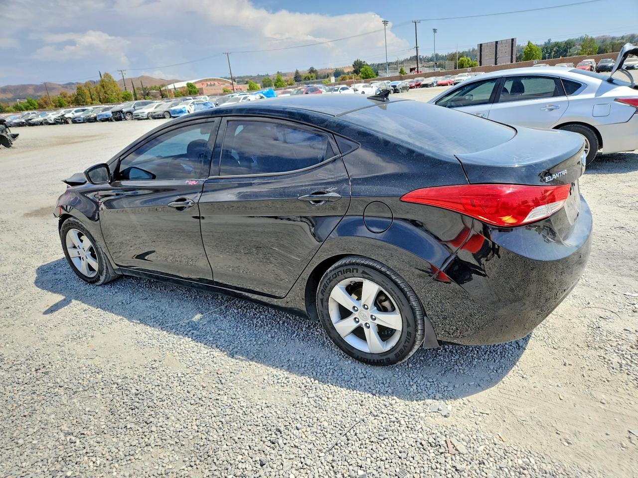2013 Hyundai Elantra Gls Black vin: 5NPDH4AE7DH435666