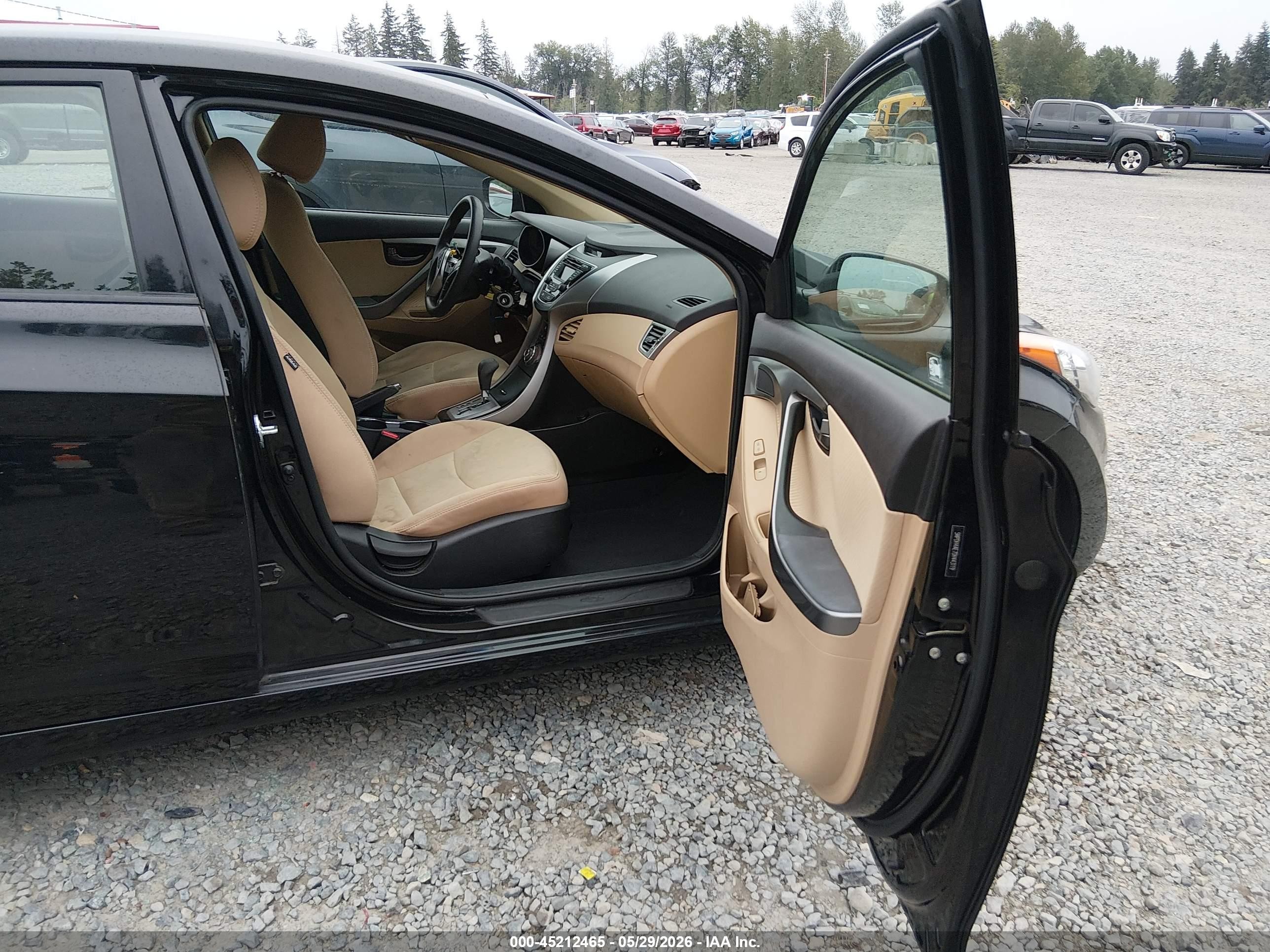 2013 Hyundai Elantra Gls Black vin: 5NPDH4AE7DH443119