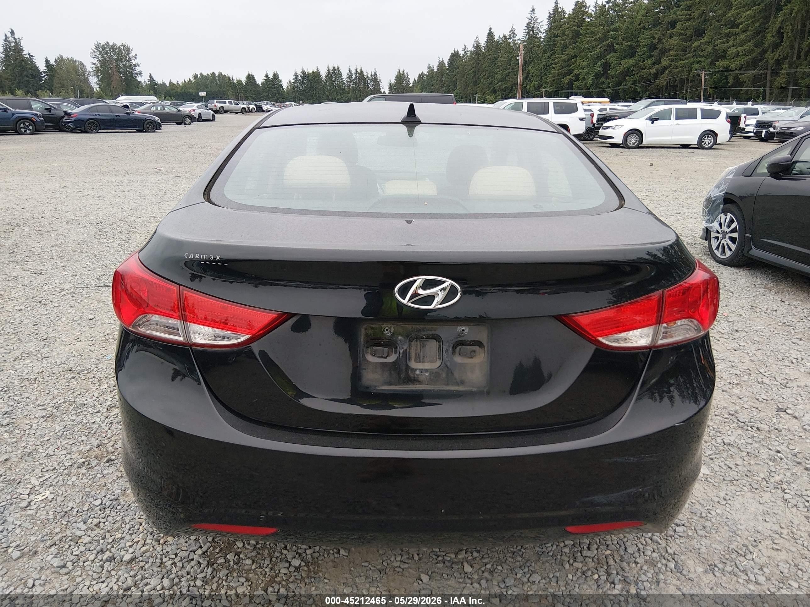 2013 Hyundai Elantra Gls Black vin: 5NPDH4AE7DH443119