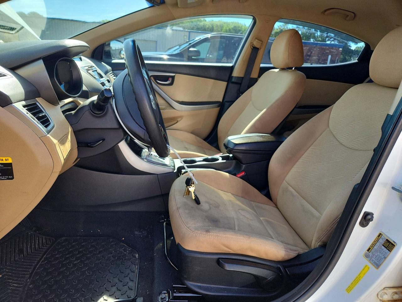 2013 Hyundai Elantra Gls White vin: 5NPDH4AE7DH448630