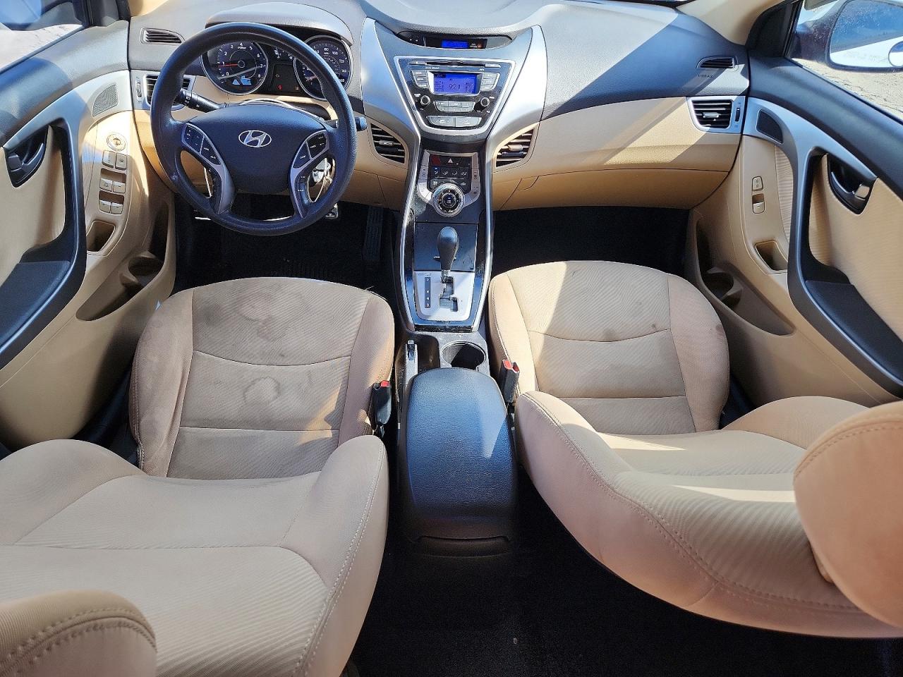 2013 Hyundai Elantra Gls White vin: 5NPDH4AE7DH448630