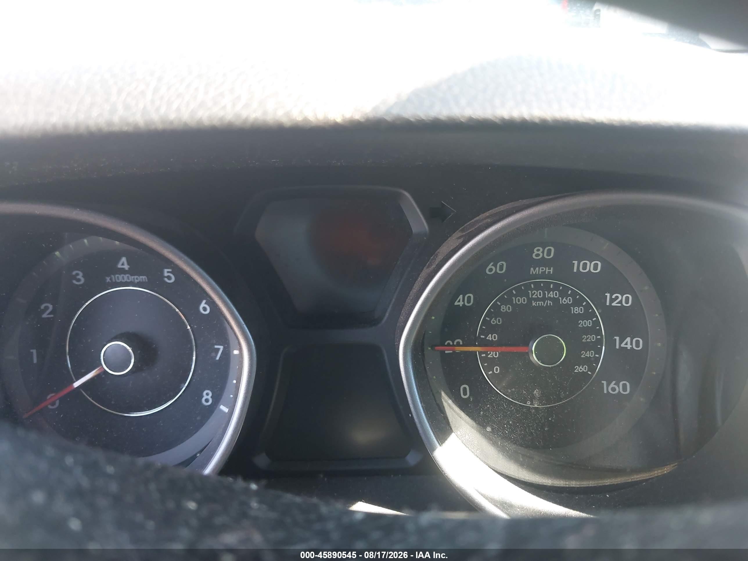 2014 Hyundai Elantra Se Gray vin: 5NPDH4AE7EH449472
