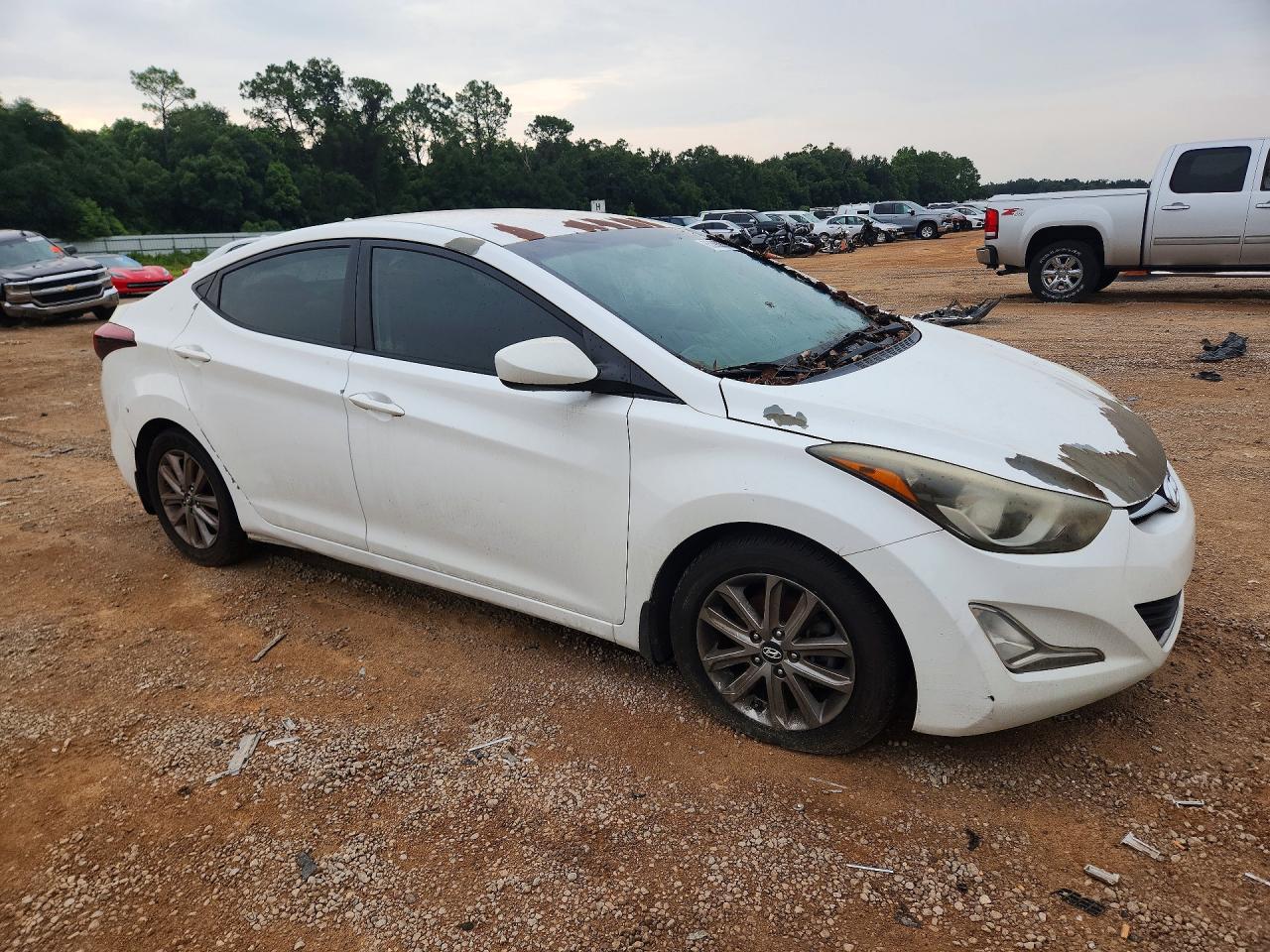2014 Hyundai Elantra Se Белый vin: 5NPDH4AE7EH459452