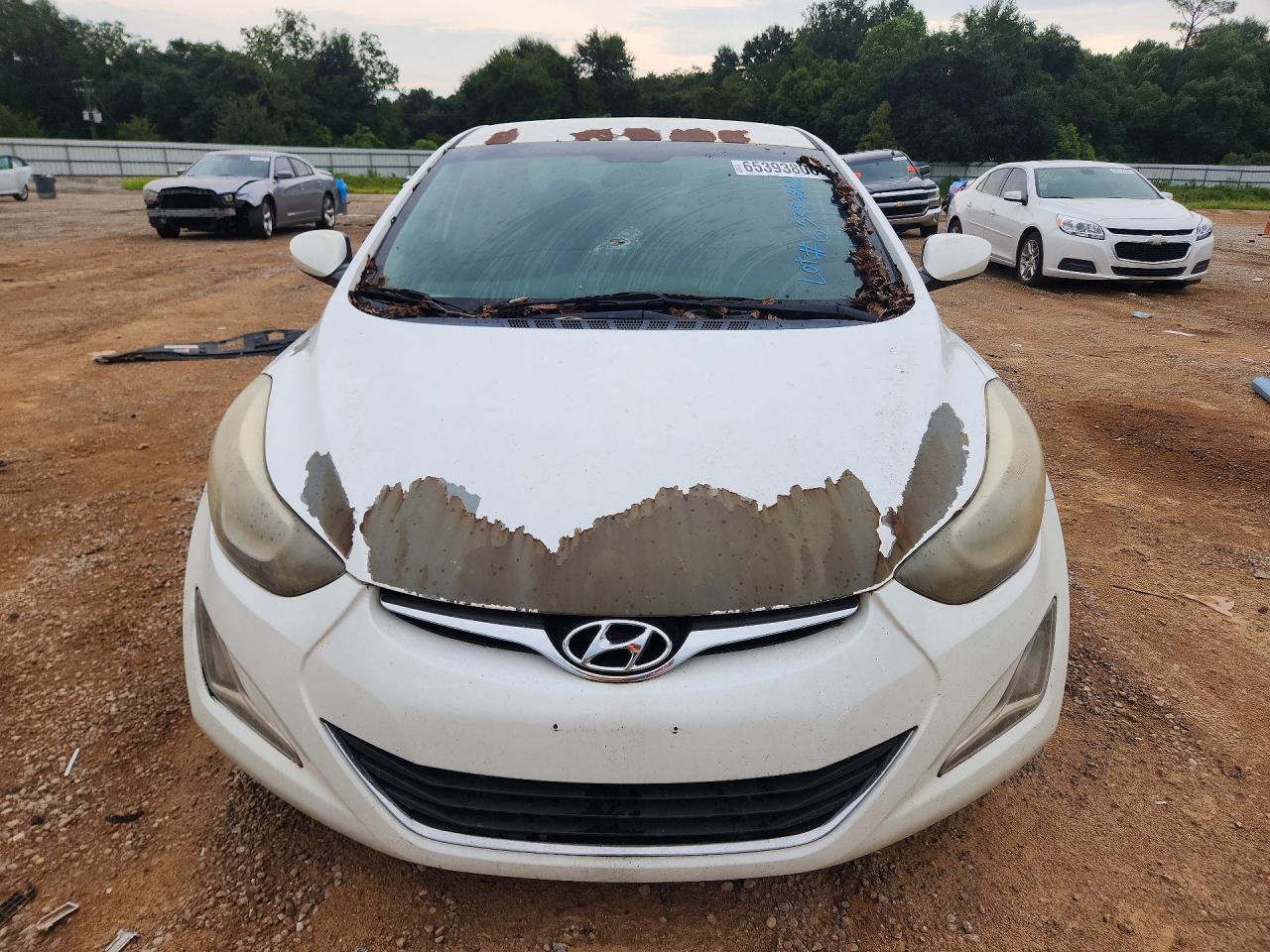2014 Hyundai Elantra Se Белый vin: 5NPDH4AE7EH459452