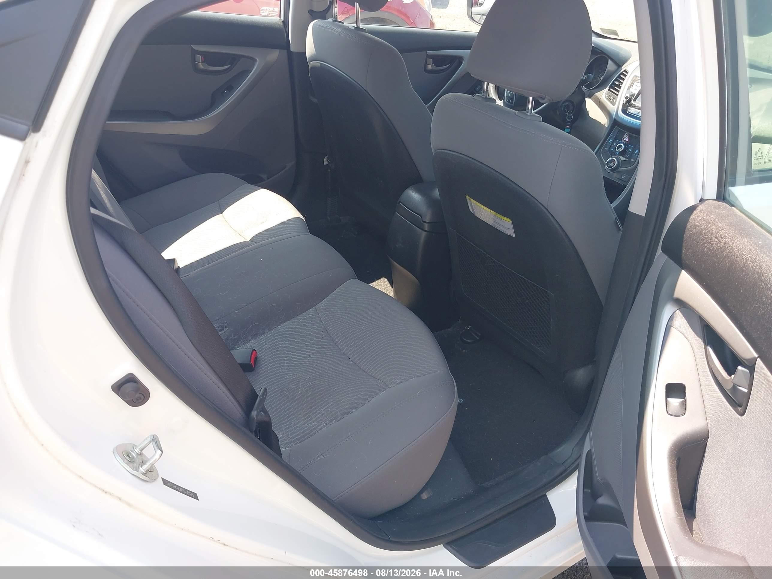 2014 Hyundai Elantra Se White vin: 5NPDH4AE7EH460925