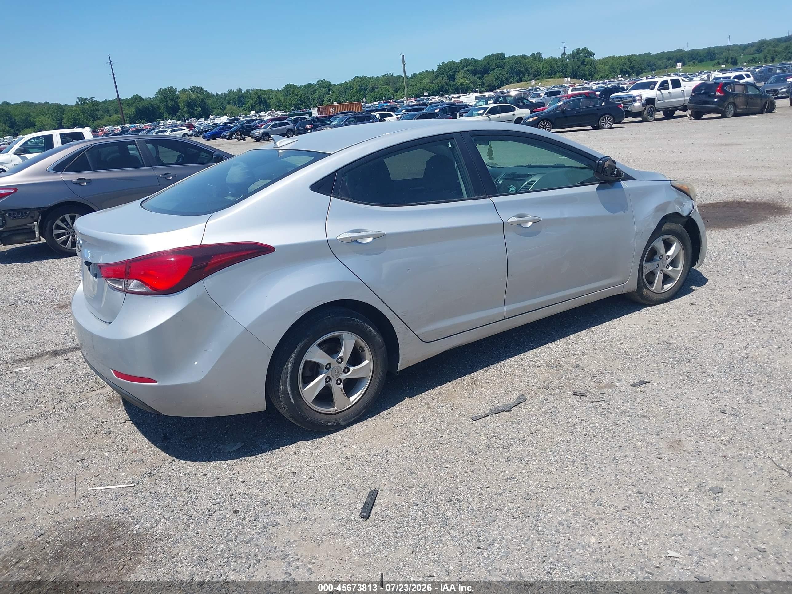 2014 Hyundai Elantra Se Серебряный vin: 5NPDH4AE7EH461802