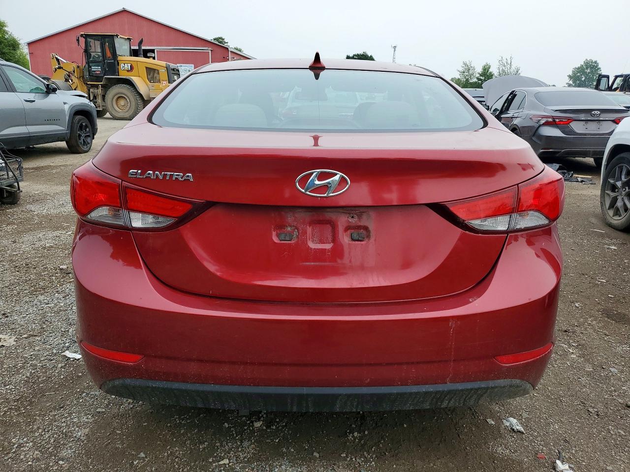 2014 Hyundai Elantra Se Red vin: 5NPDH4AE7EH464263