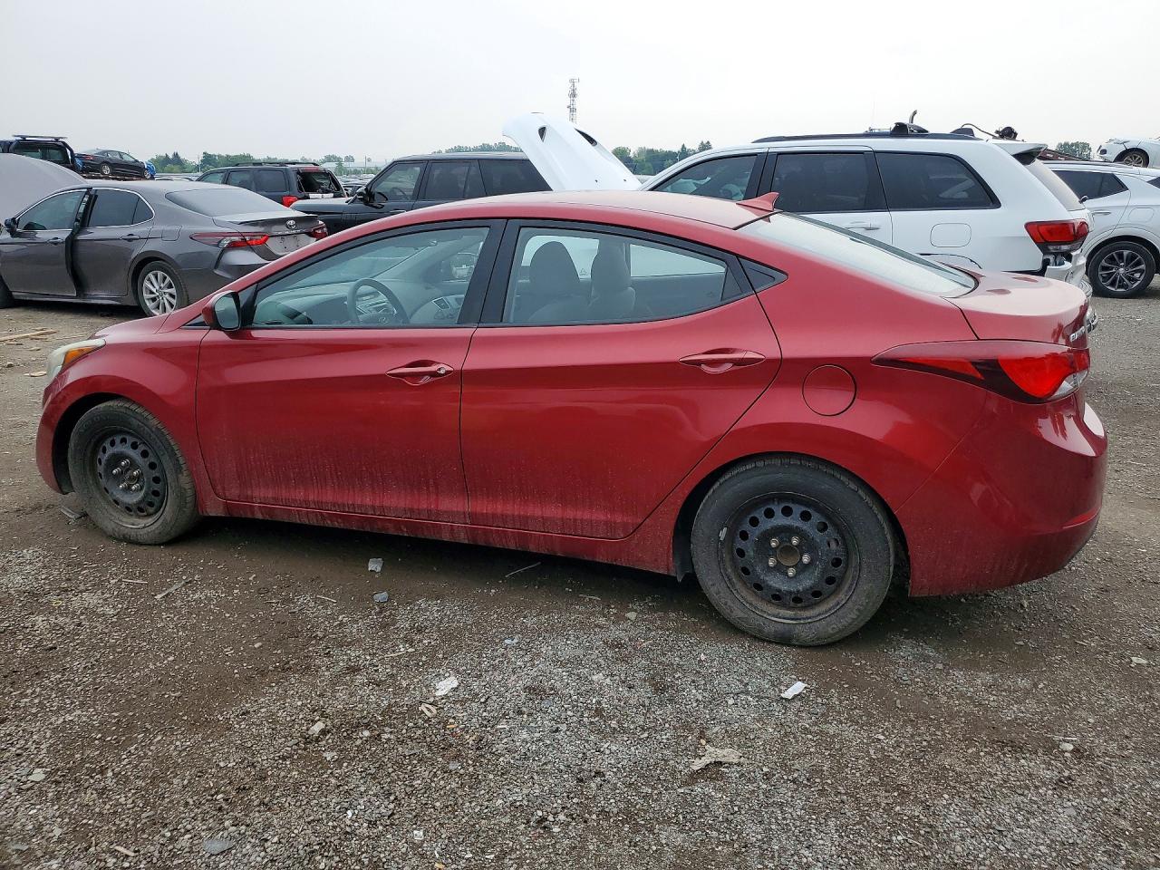 2014 Hyundai Elantra Se Red vin: 5NPDH4AE7EH464263