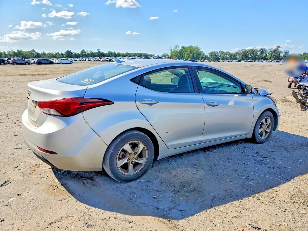 2014 Hyundai Elantra Se Silver vin: 5NPDH4AE7EH467230