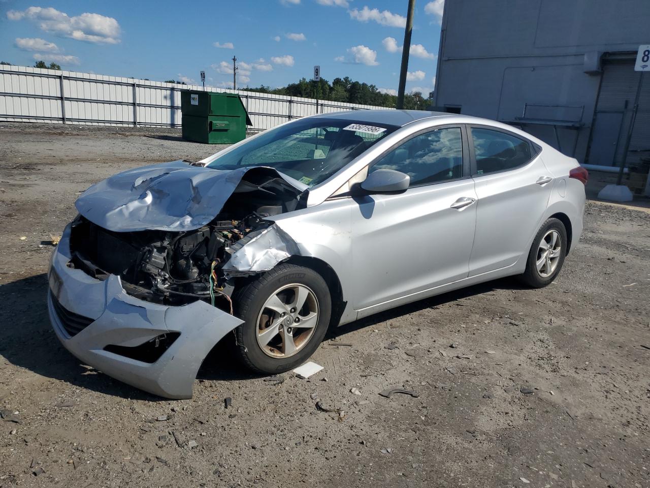 2014 Hyundai Elantra Se Silver vin: 5NPDH4AE7EH467230