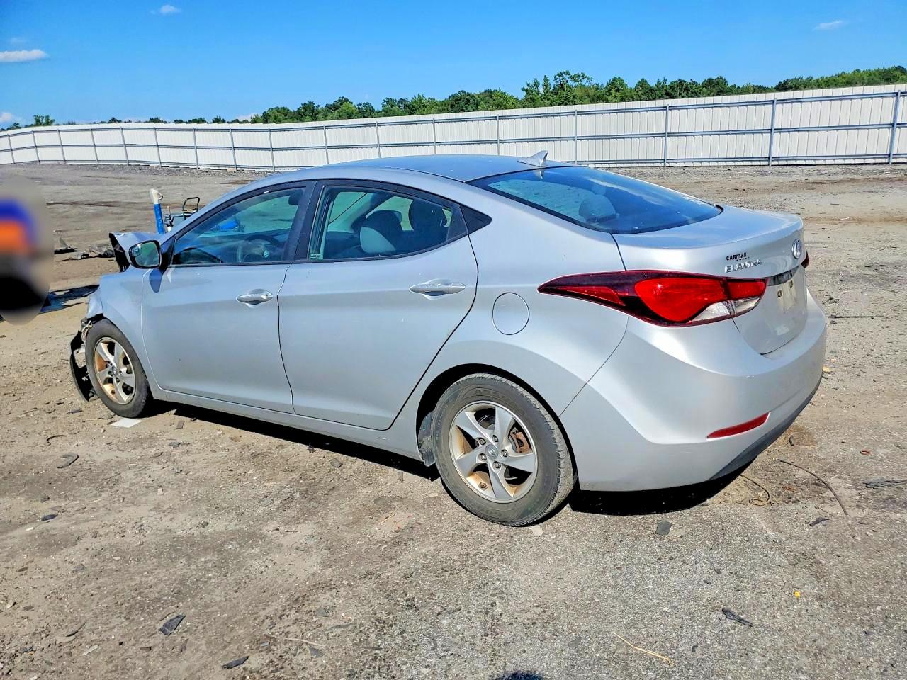 2014 Hyundai Elantra Se Silver vin: 5NPDH4AE7EH467230