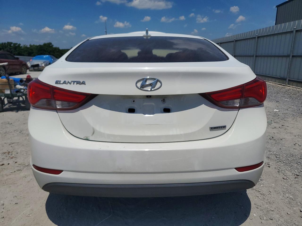 2014 Hyundai Elantra Limited Белый vin: 5NPDH4AE7EH467597