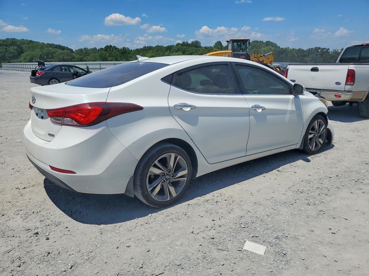 2014 Hyundai Elantra Limited Белый vin: 5NPDH4AE7EH467597