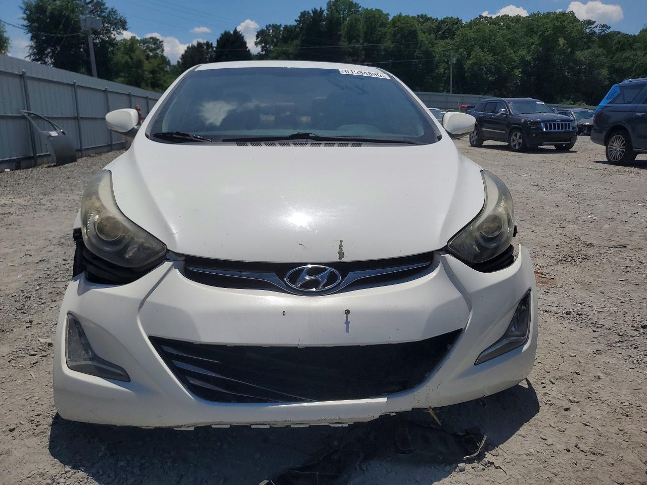 2014 Hyundai Elantra Limited Белый vin: 5NPDH4AE7EH467597
