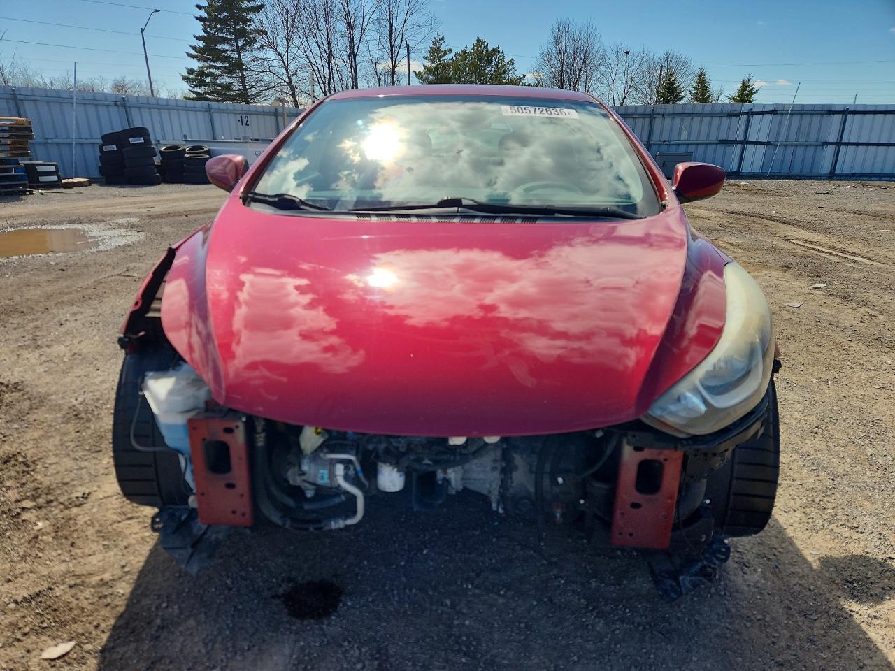2014 Hyundai Elantra Se Red vin: 5NPDH4AE7EH472024