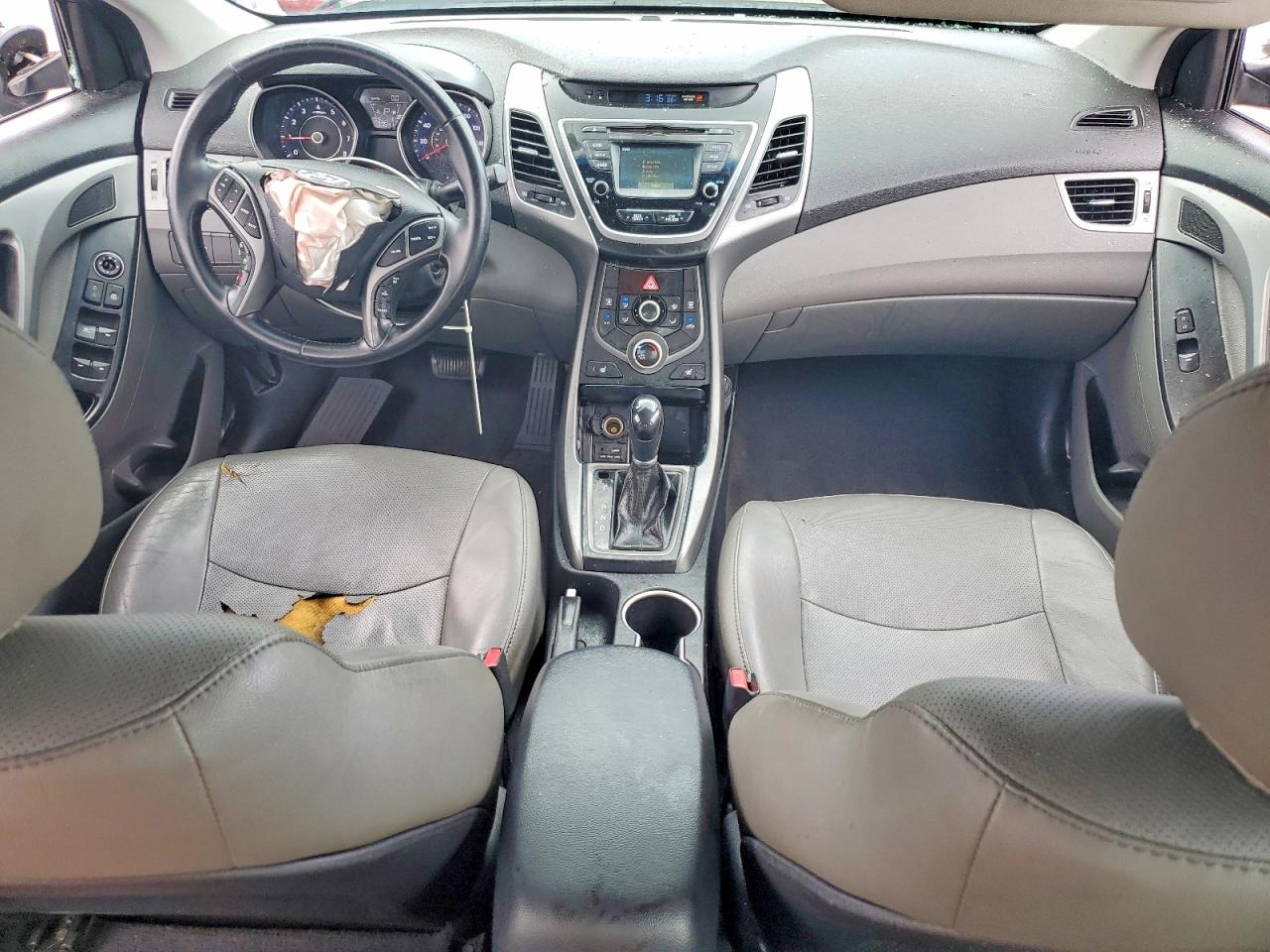 2014 Hyundai Elantra Limited Gray vin: 5NPDH4AE7EH473402
