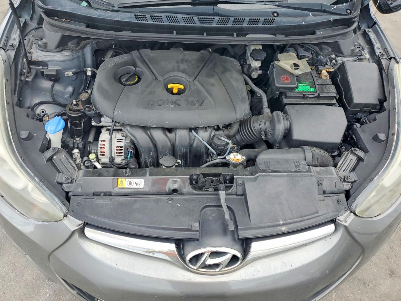 2014 Hyundai Elantra Limited Gray vin: 5NPDH4AE7EH473402