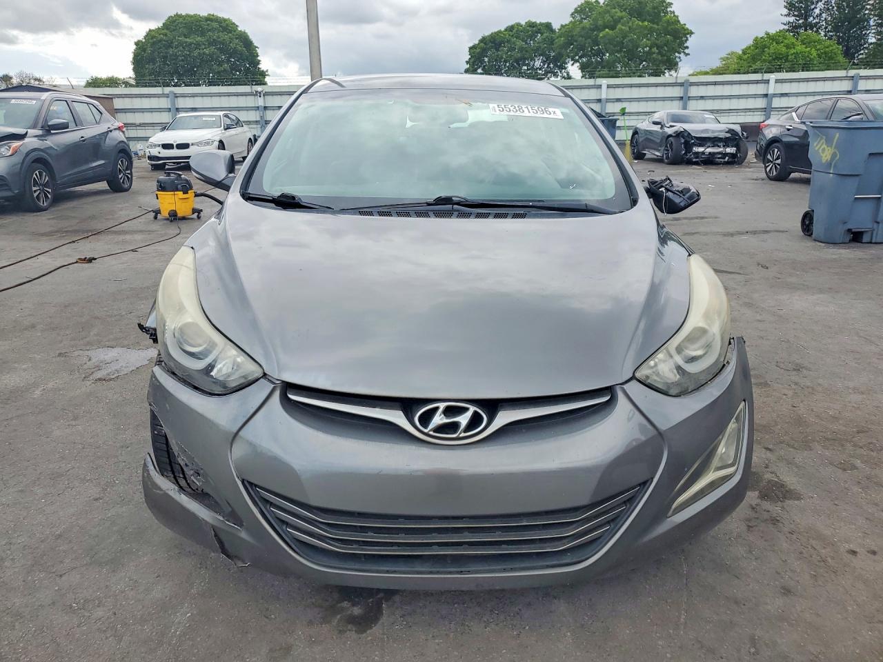 2014 Hyundai Elantra Limited Gray vin: 5NPDH4AE7EH473402