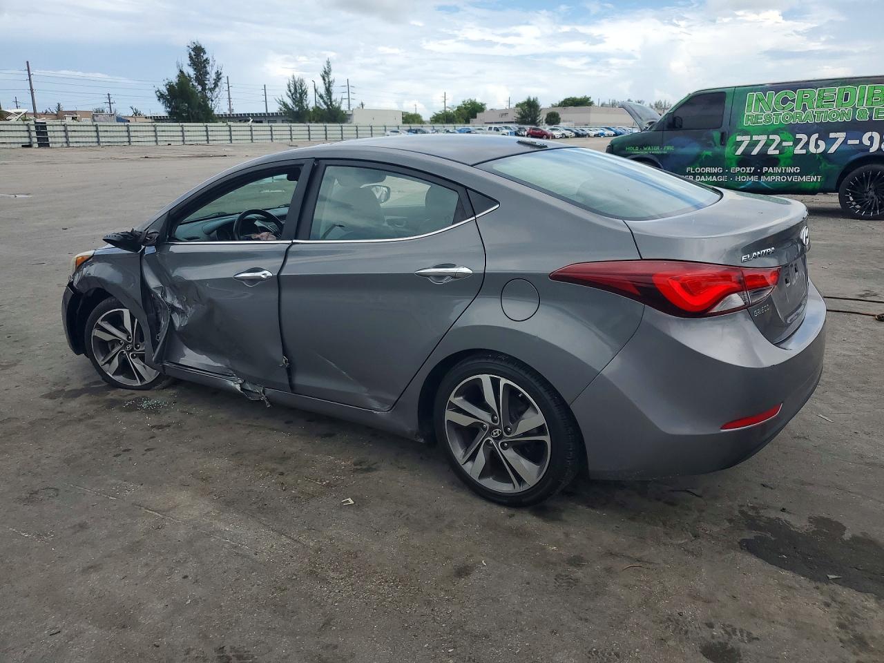 2014 Hyundai Elantra Limited Gray vin: 5NPDH4AE7EH473402