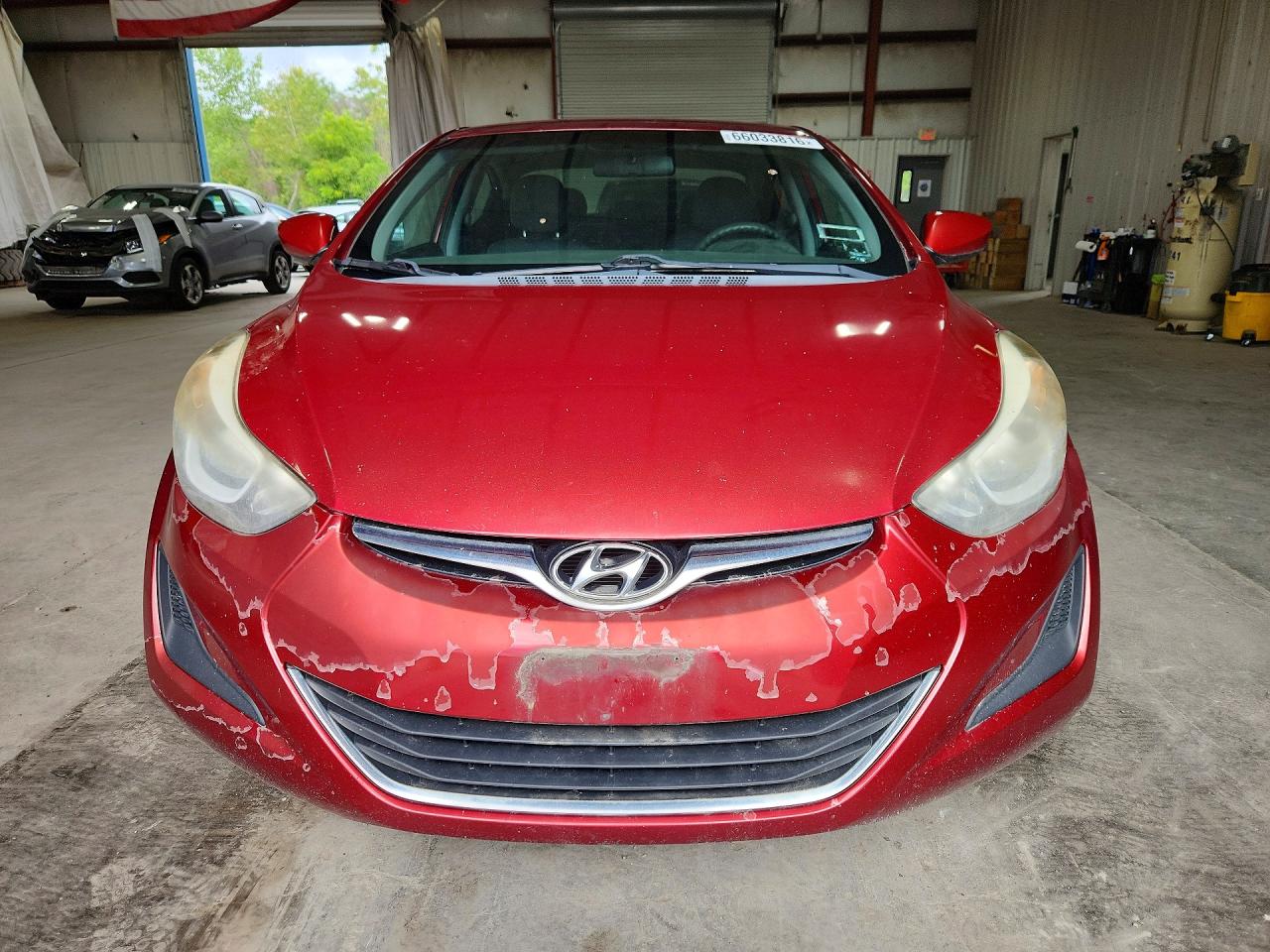 2014 Hyundai Elantra Se Red vin: 5NPDH4AE7EH476431