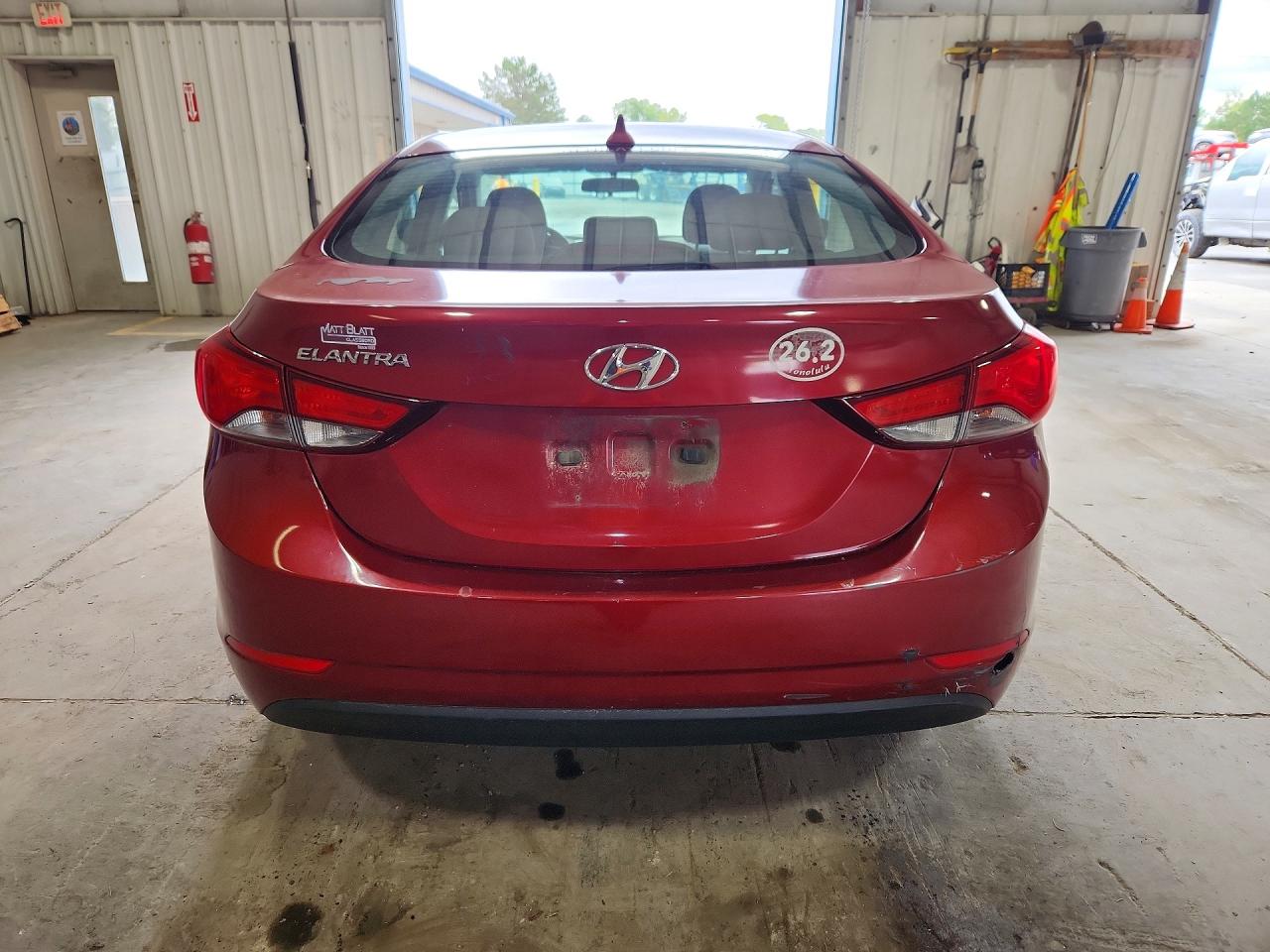 2014 Hyundai Elantra Se Red vin: 5NPDH4AE7EH476431